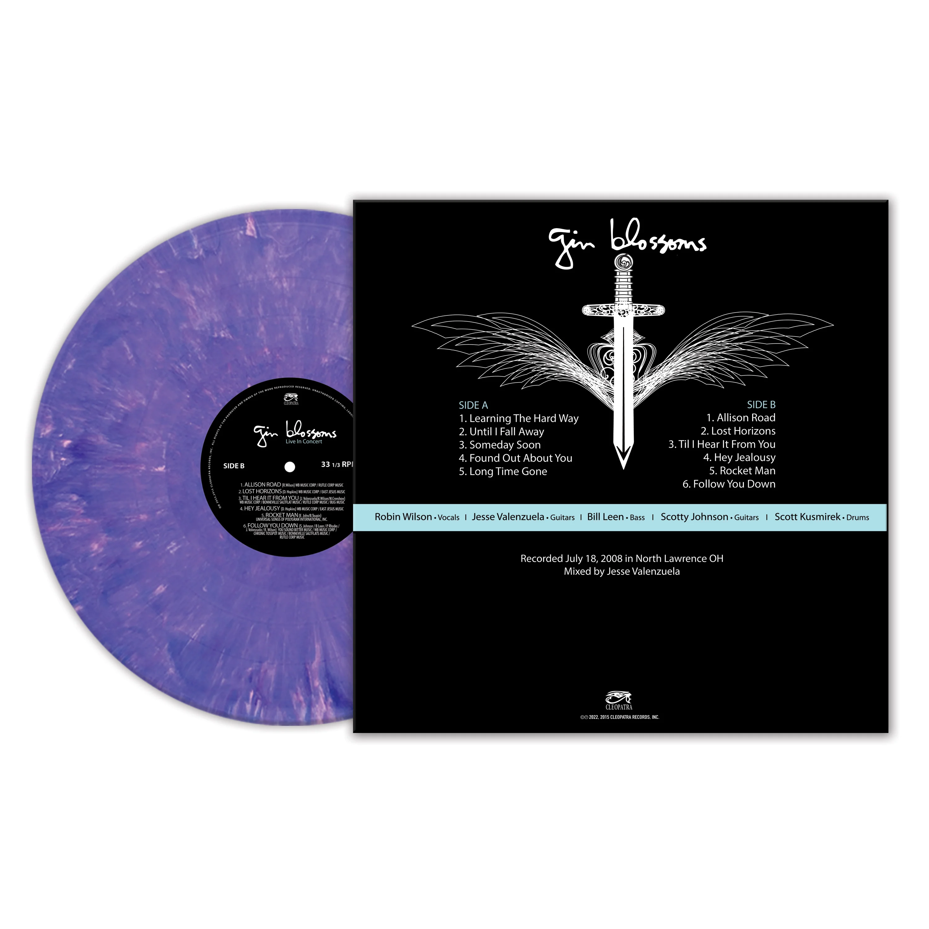 Gin Blossoms - Live In Concert (Purple Marble Vinyl) - Image 2