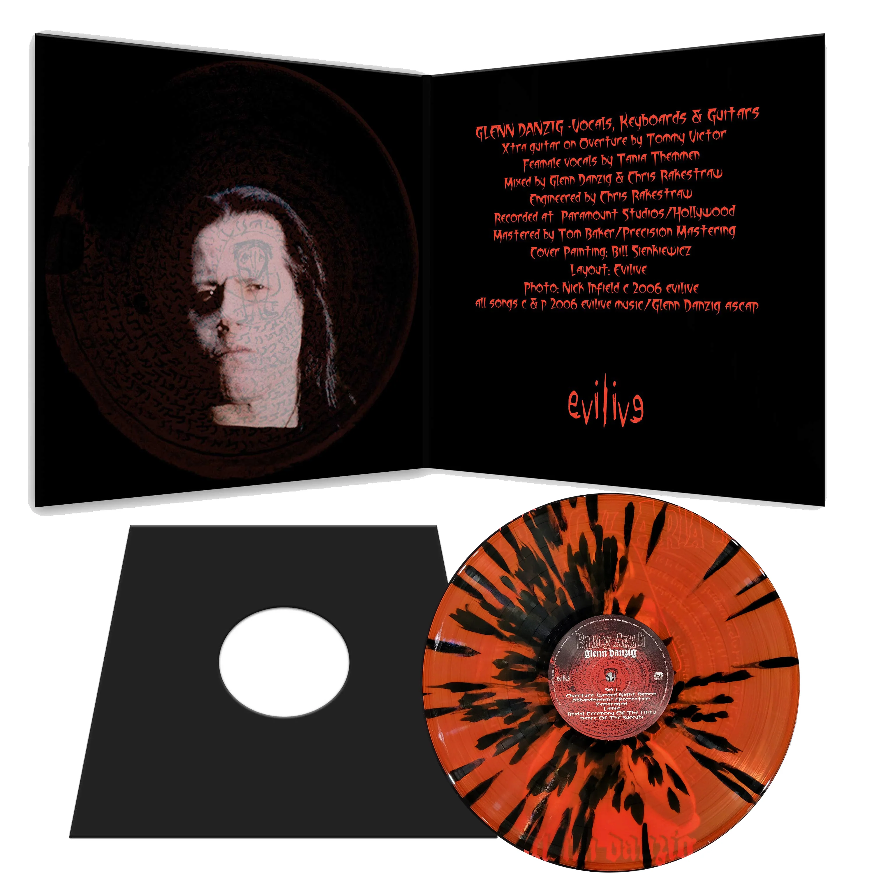 Glenn Danzig - Black Aria II (Black-Orange Starburst Vinyl) - Image 2