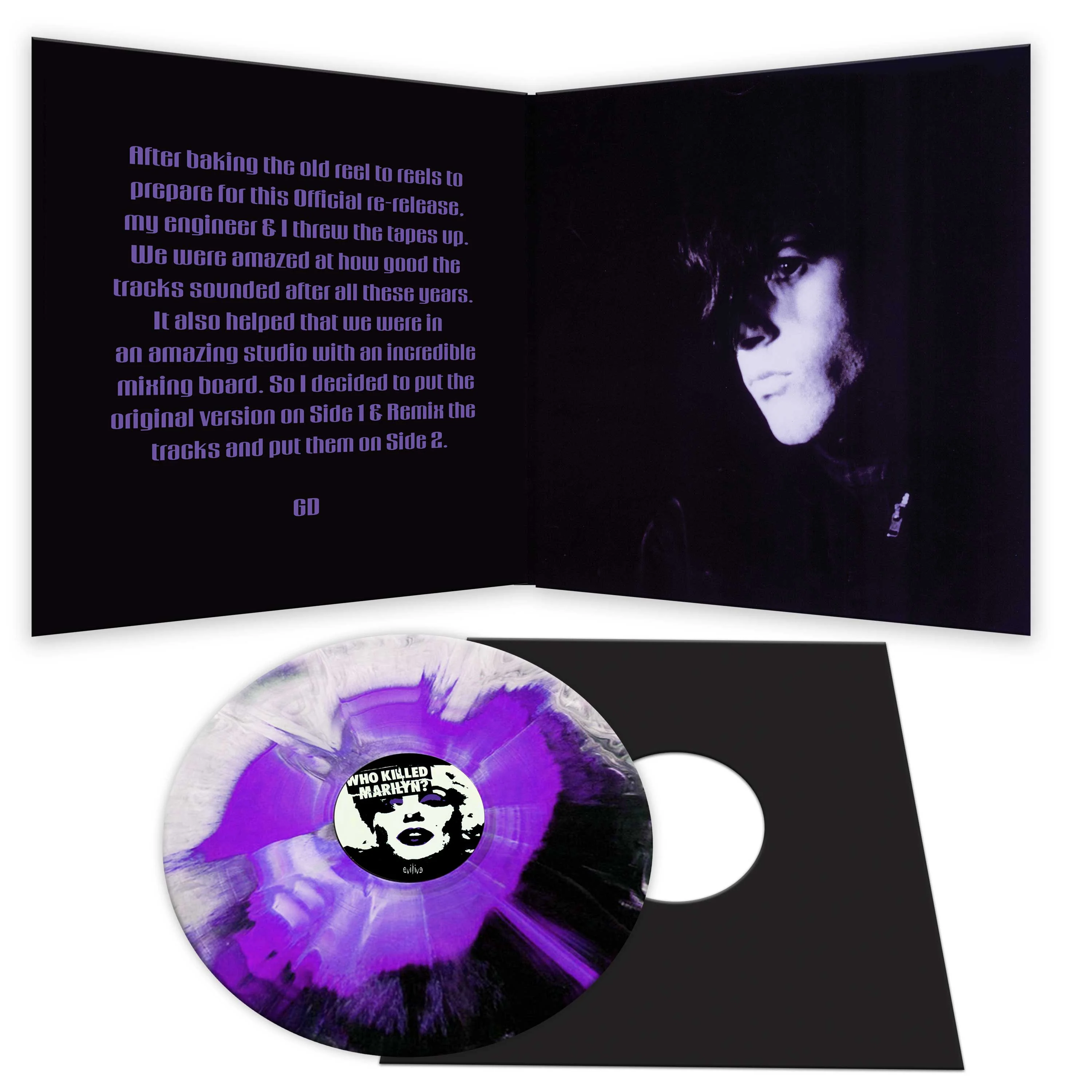 Glenn Danzig - Who Killed Marilyn? (White-Purple-Black Haze Vinyl) - Image 3