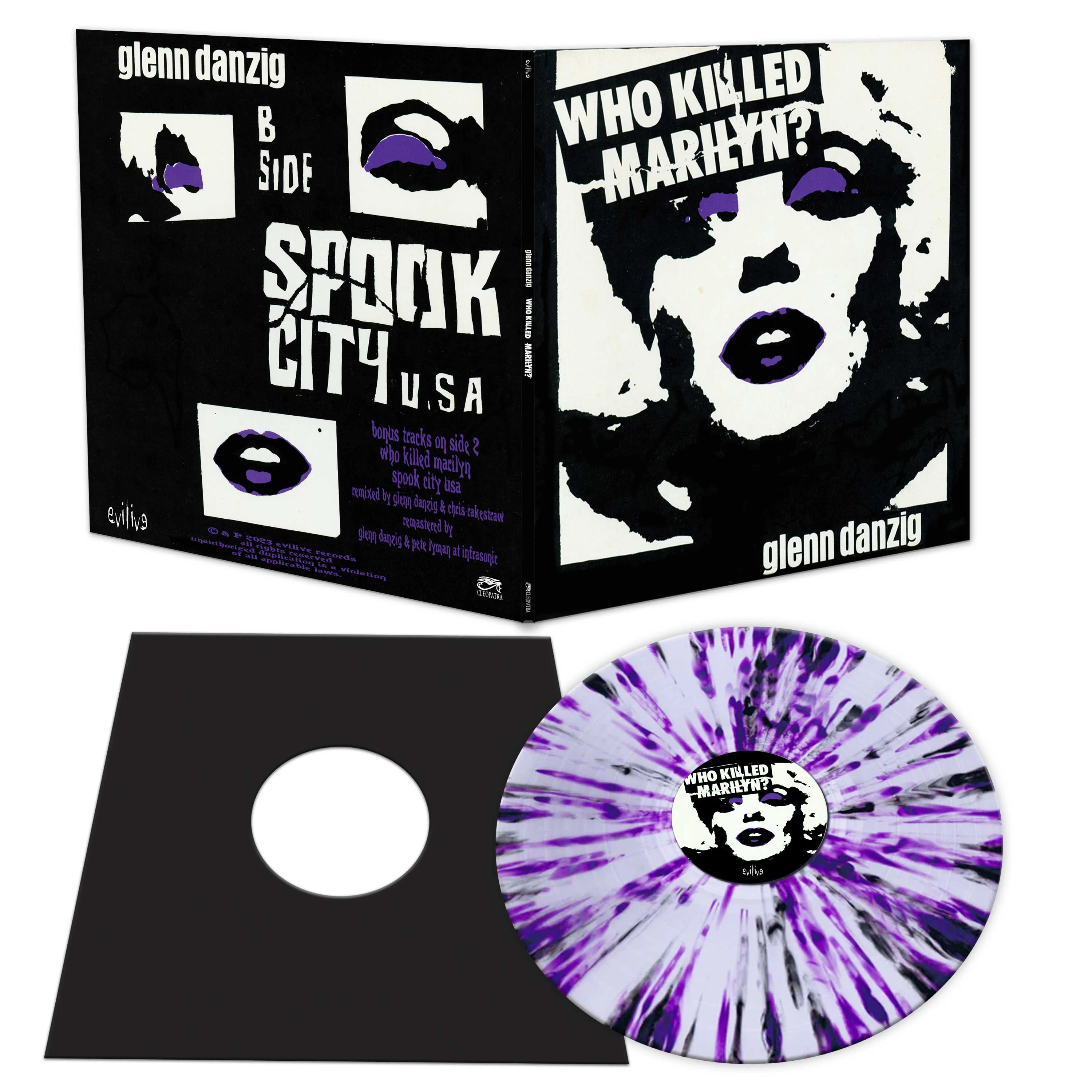 Glenn Danzig - Who Killed Marilyn? (White-Purple-Black Splatter Vinyl) - Image 2