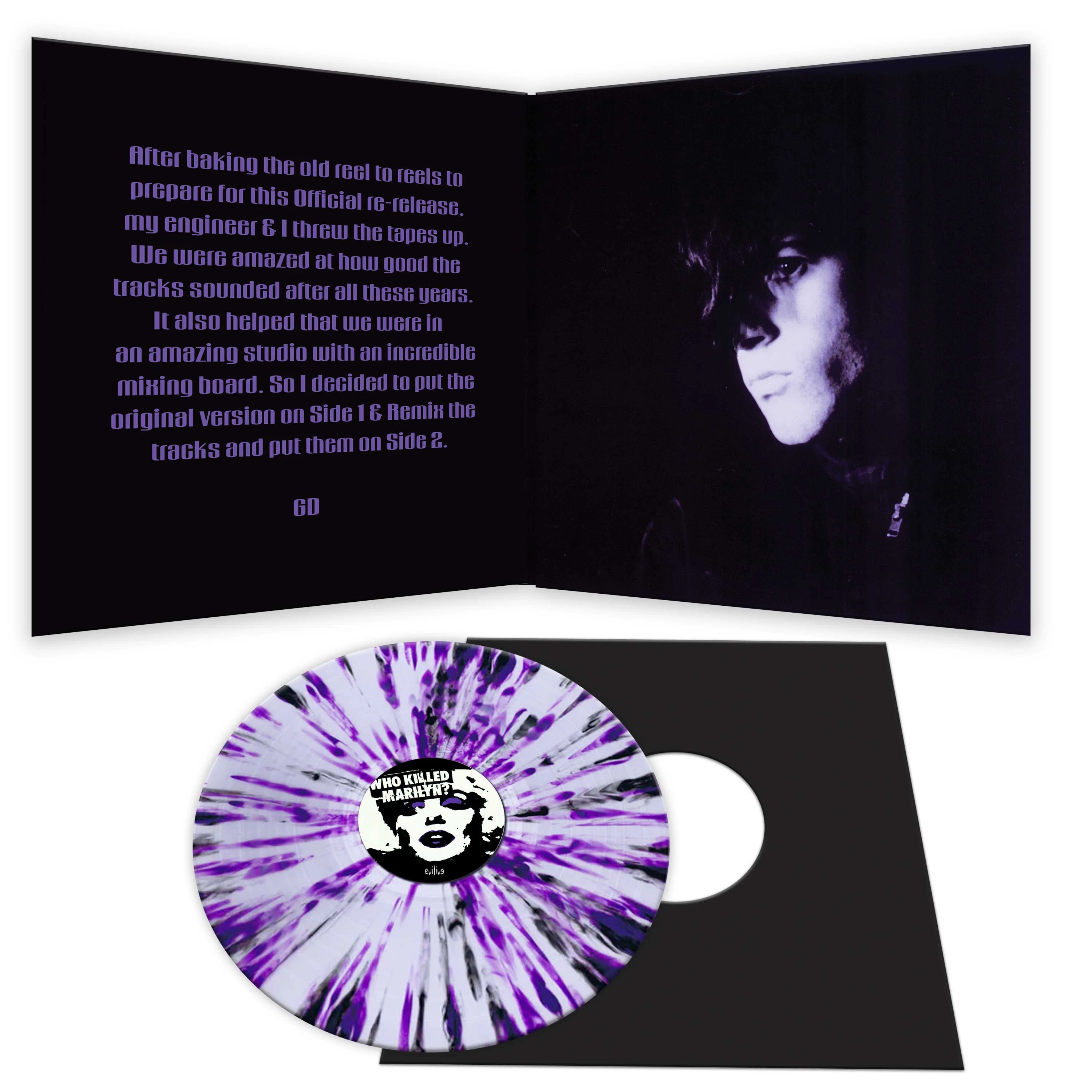 Glenn Danzig - Who Killed Marilyn? (White-Purple-Black Splatter Vinyl) - Image 3