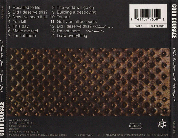 Good Courage - Old, Broken and Destroyed (CD) - Image 2