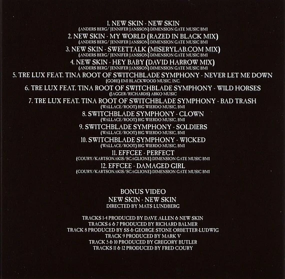 Gothic Divas Presents Switchblade Symphony Tre Lux and New Skin (CD) - Image 2