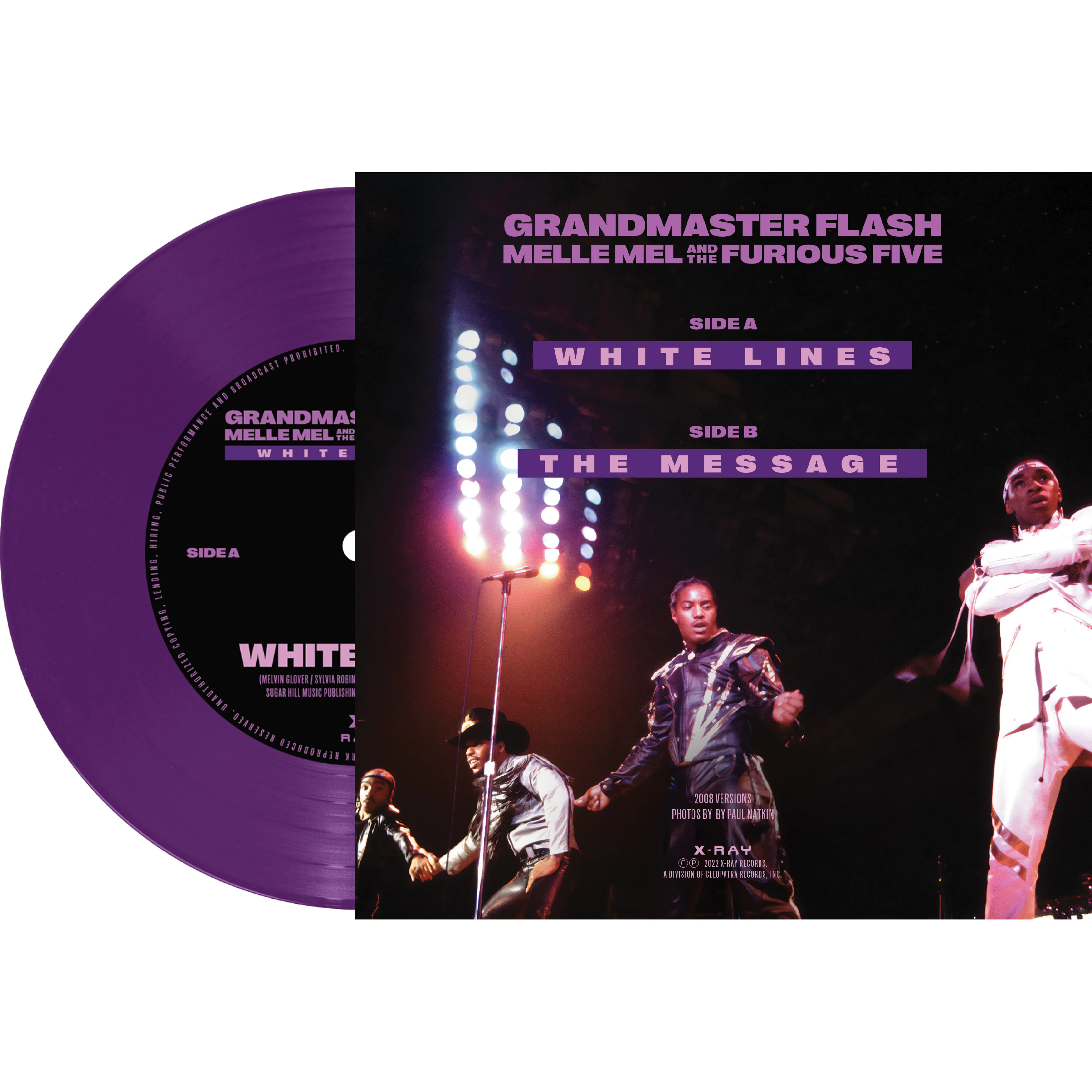 Grandmaster Flash Melle Mel and the Furious Five - White Lines (Purple 7" Vinyl) - Image 2