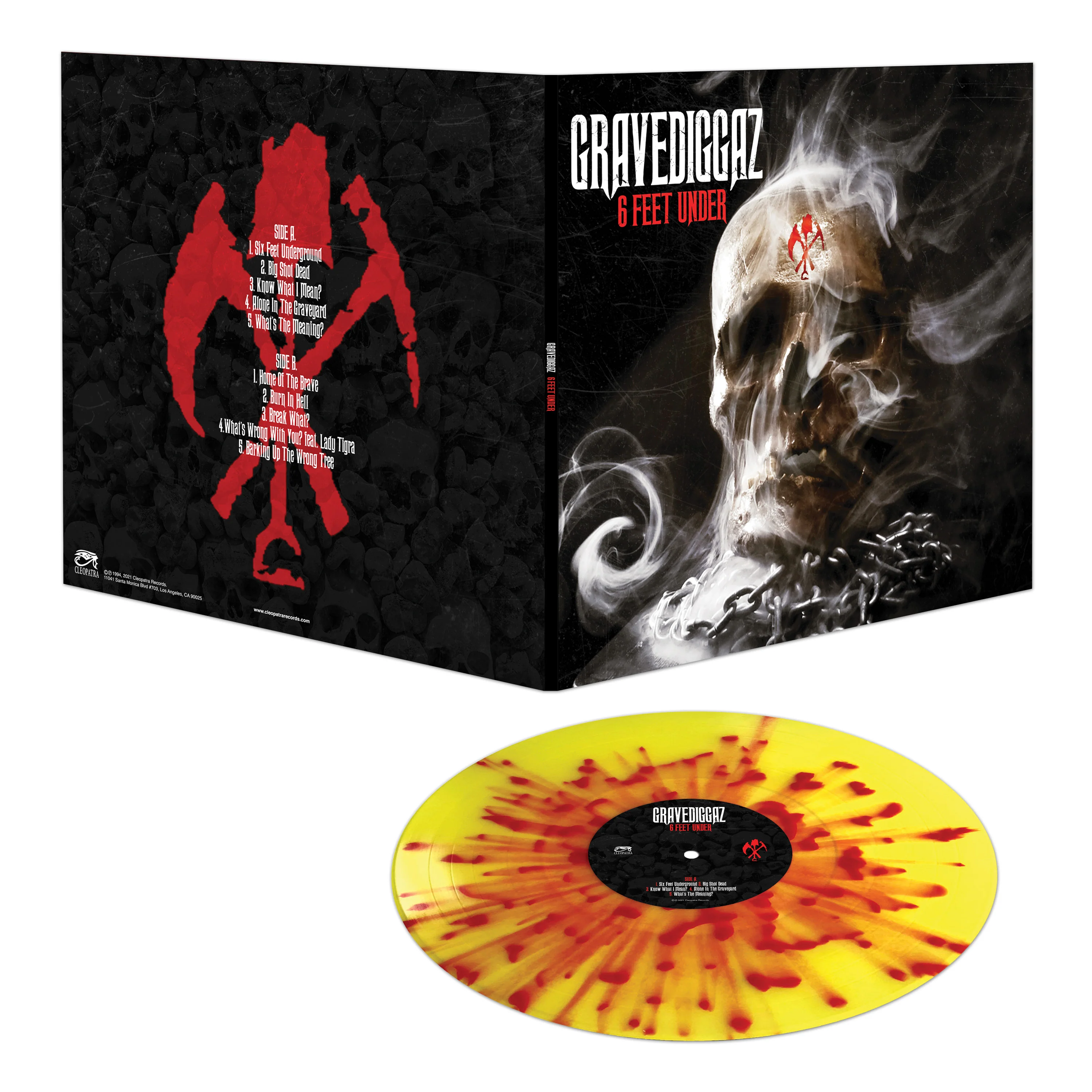 Gravediggaz - 6 Feet Under (Yellow-Red Splatter Vinyl) - Image 2