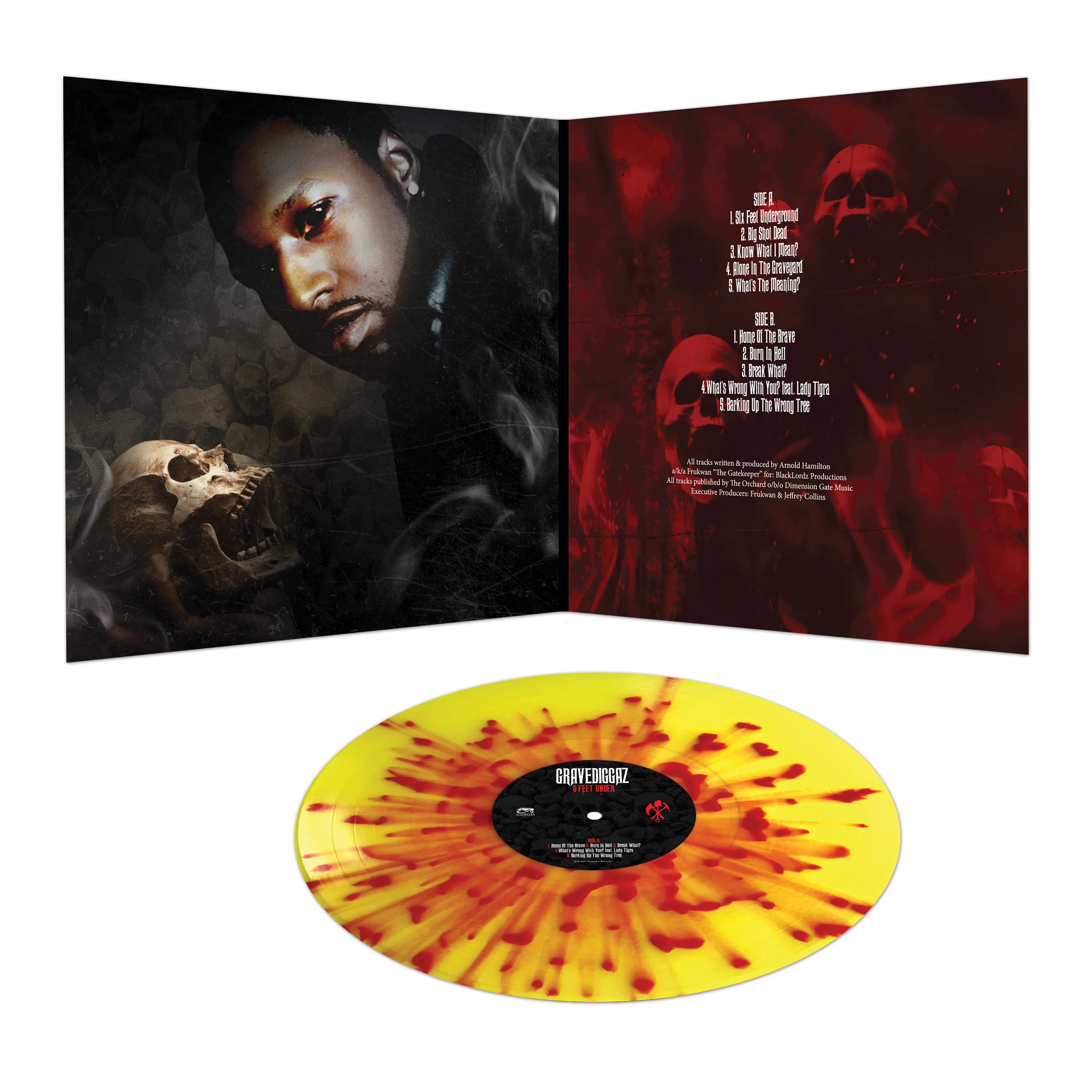 Gravediggaz - 6 Feet Under (Yellow-Red Splatter Vinyl) - Image 3