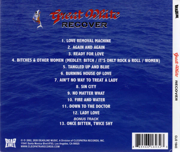 Great White - Recover (CD) - Image 2