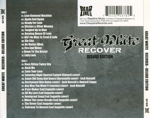 Great White - Recover - Deluxe Edition (2 CD) - Image 2