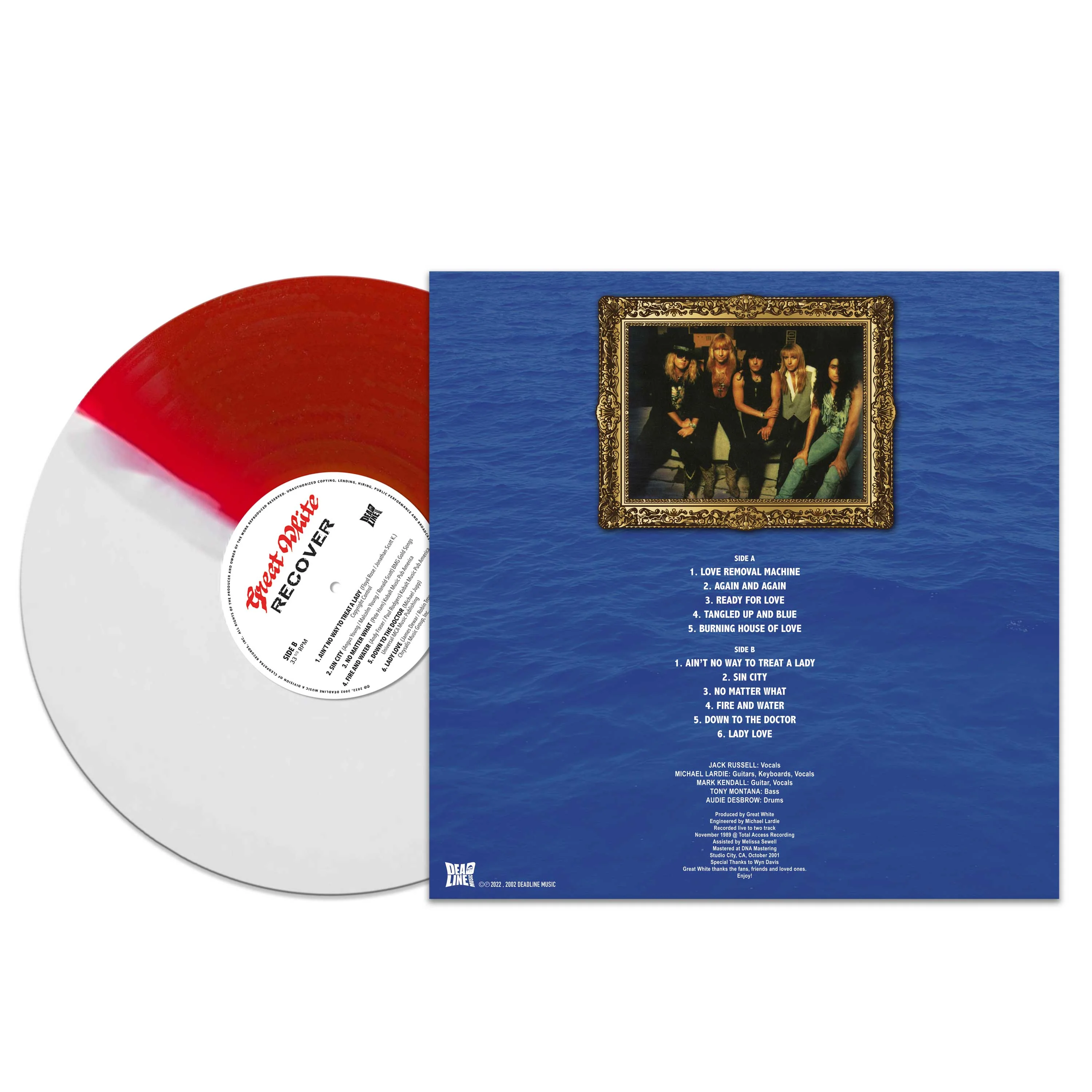 Great White - Recover (Red-White Split Vinyl) - Image 2