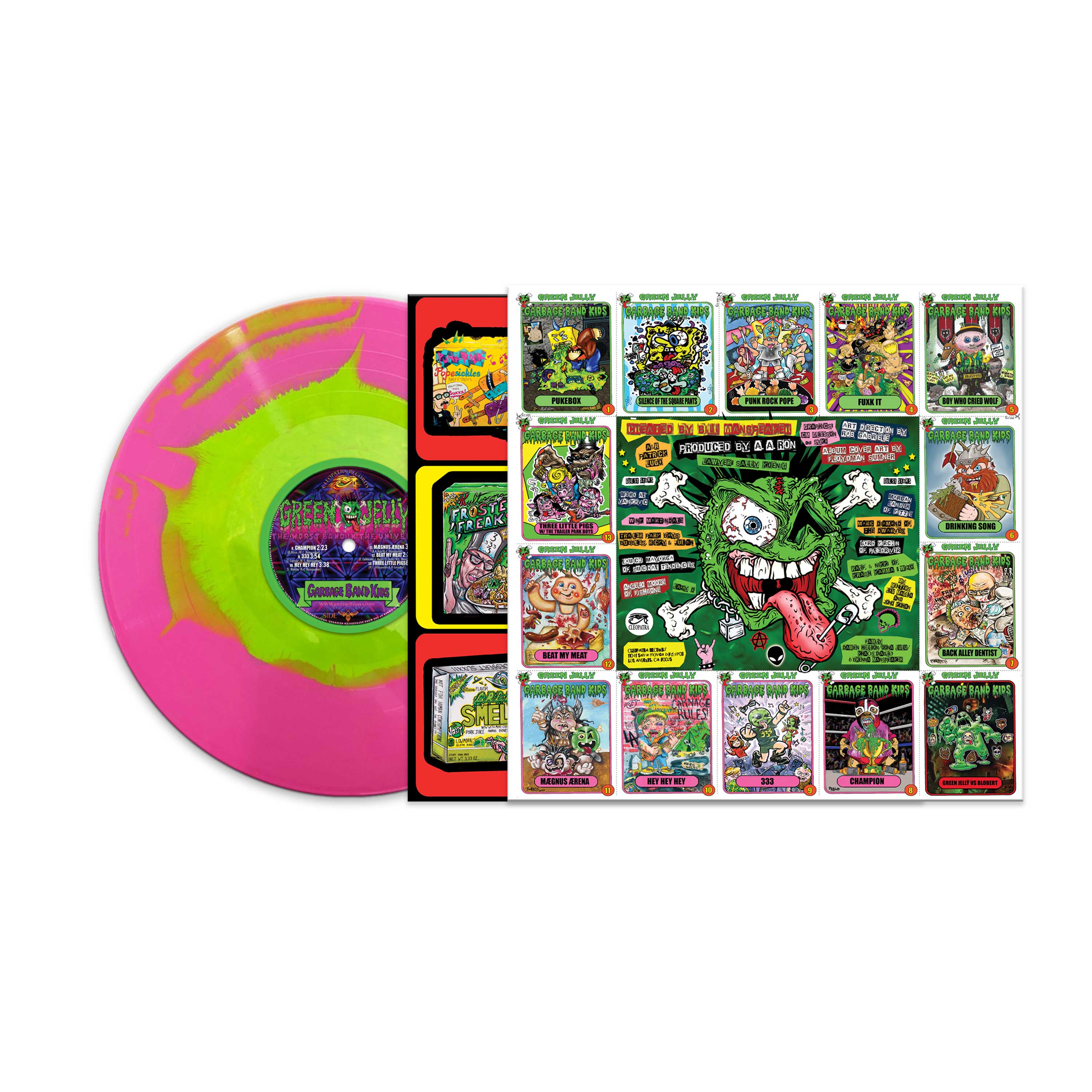 Green Jelly - Garbage Band Kids (Pink-Green Haze Vinyl) - Image 2
