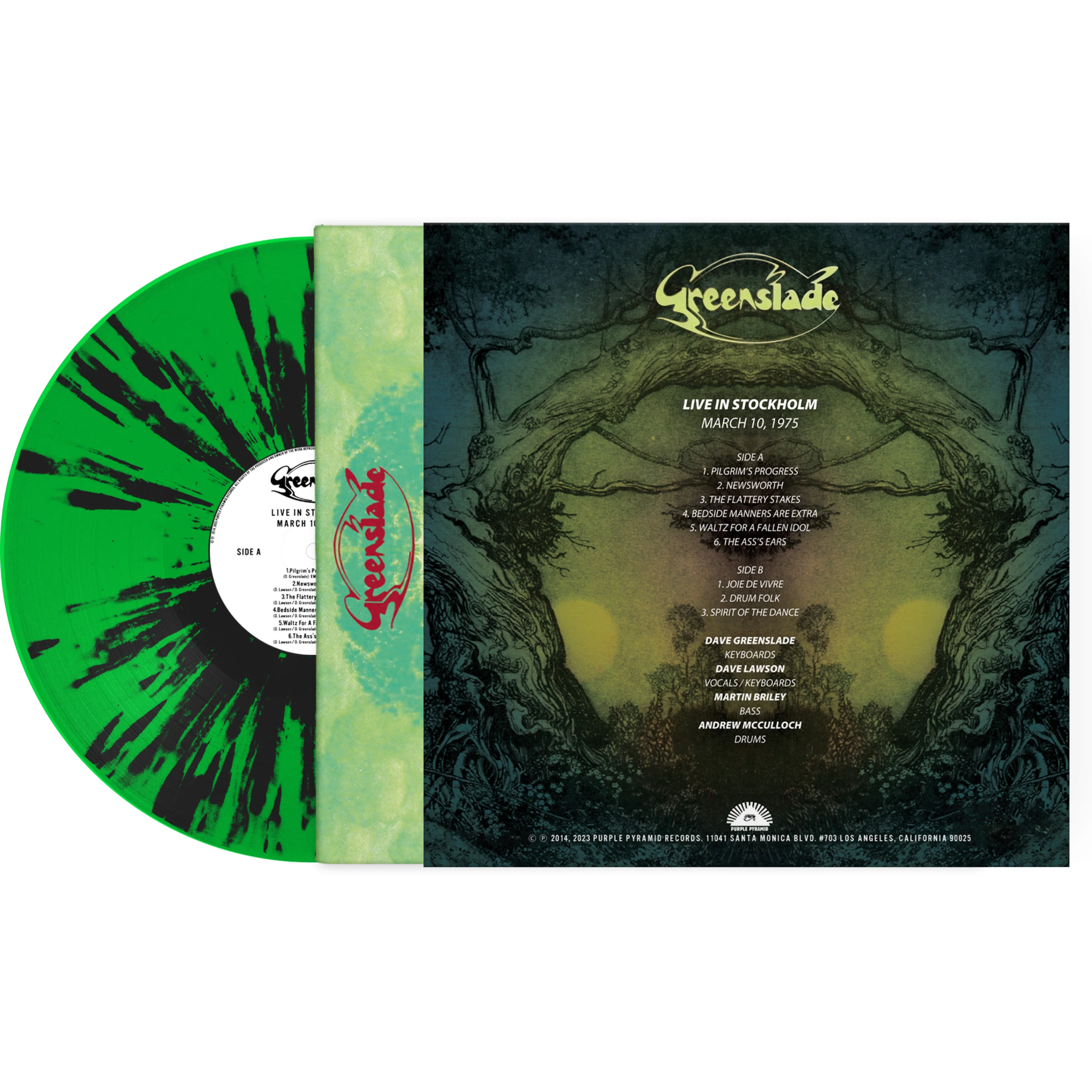 Greenslade - Live In Stockholm - March 10th, 1975 (Green-Black Splatter Vinyl) - Image 4