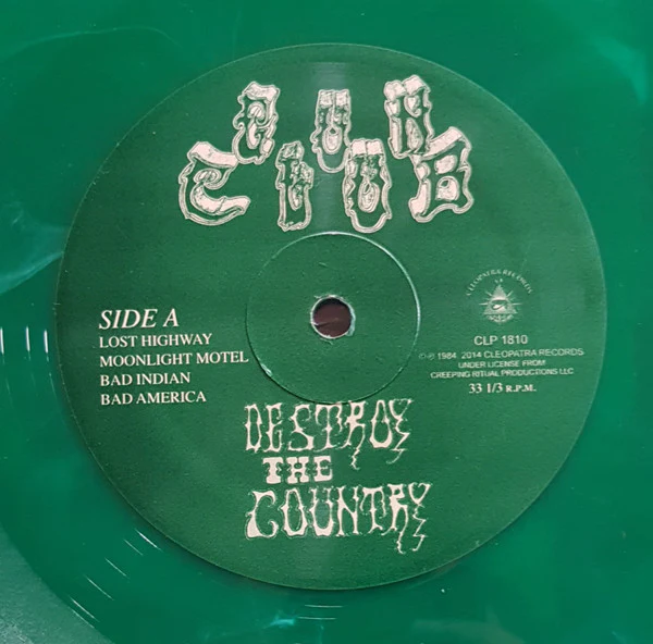 Gun Club - Destroy The Country (Green LP) - Image 3