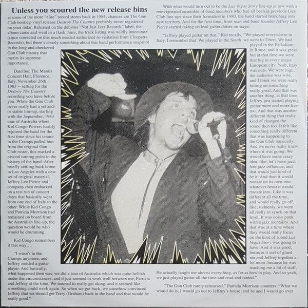 Gun Club - Destroy The Country (Green LP) - Image 4