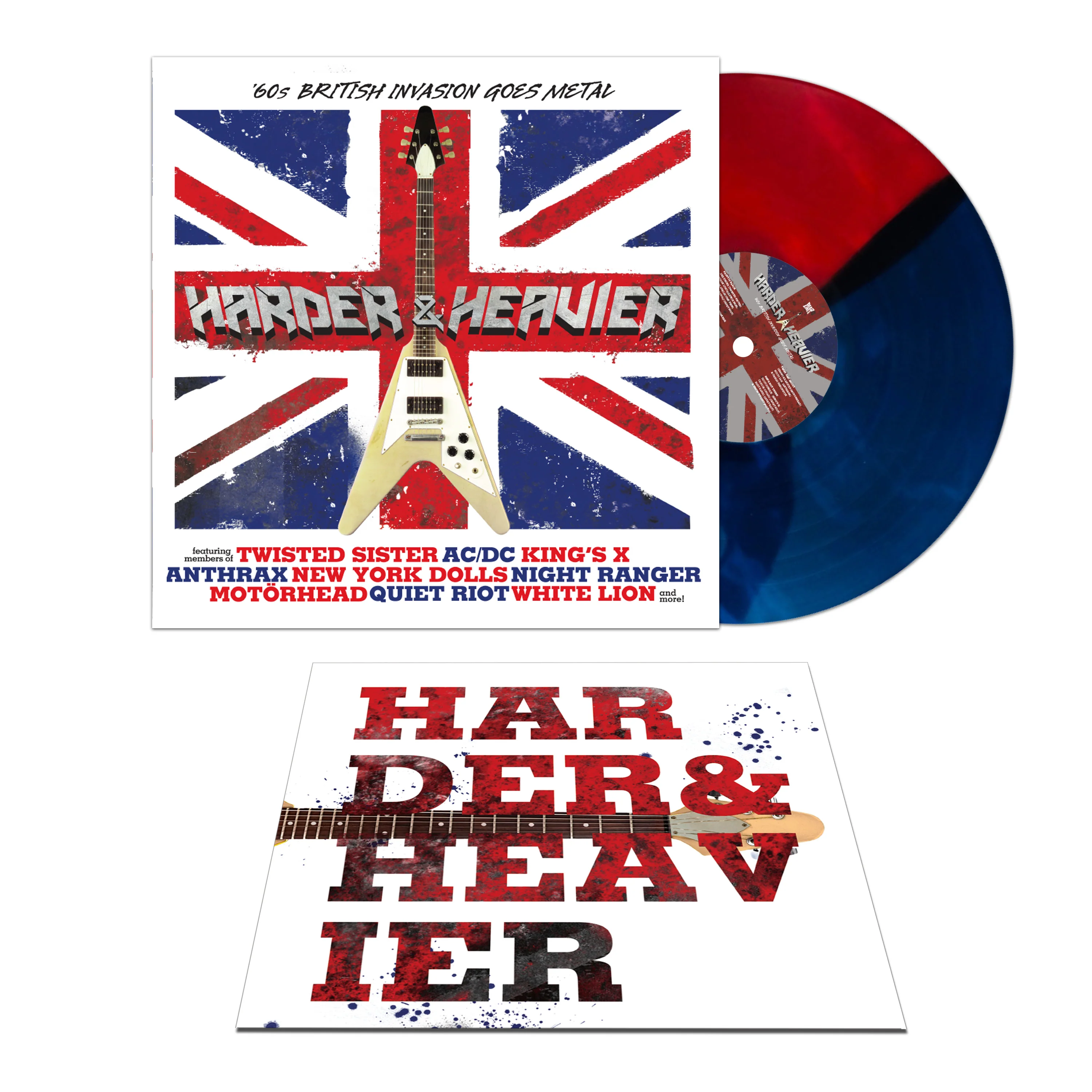 Harder & Heavier - '60s British Invasion Goes Metal (Red-Blue Split Vinyl) - Image 2