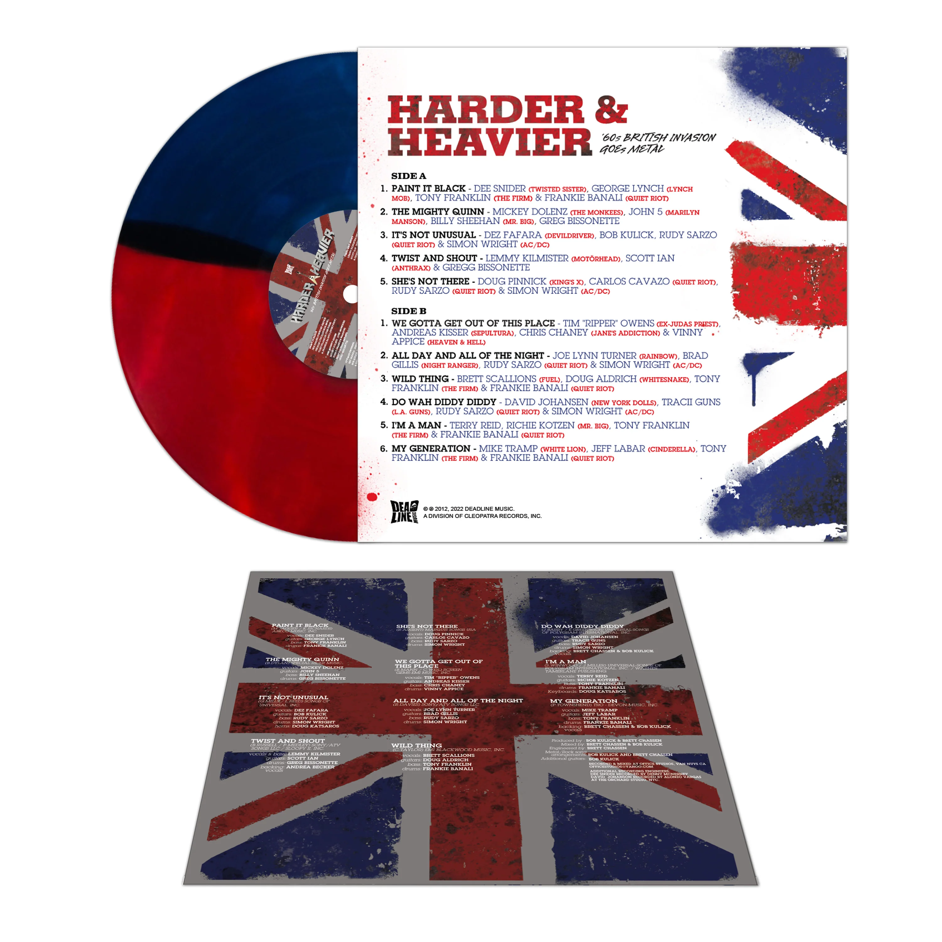 Harder & Heavier - '60s British Invasion Goes Metal (Red-Blue Split Vinyl) - Image 3