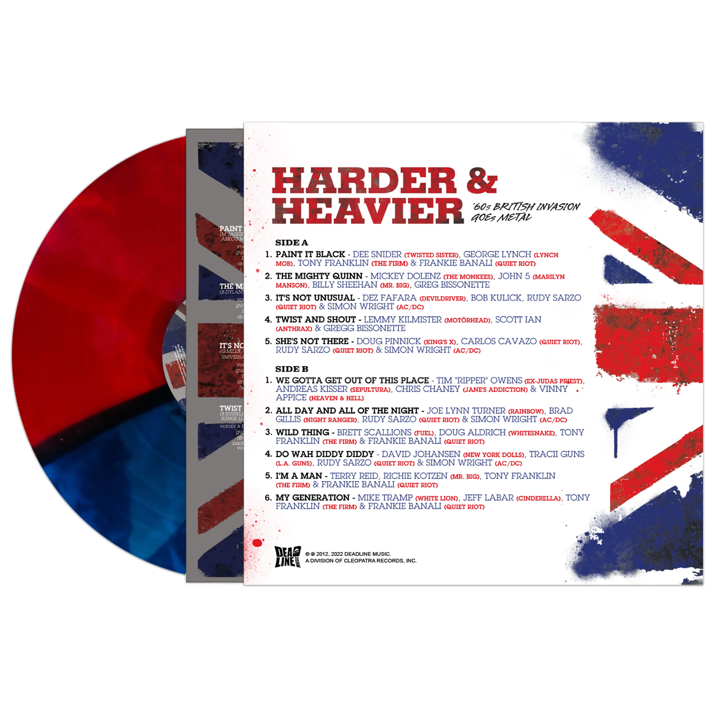 Harder & Heavier - '60s British Invasion Goes Metal (Red-Blue Split Vinyl) - Image 4