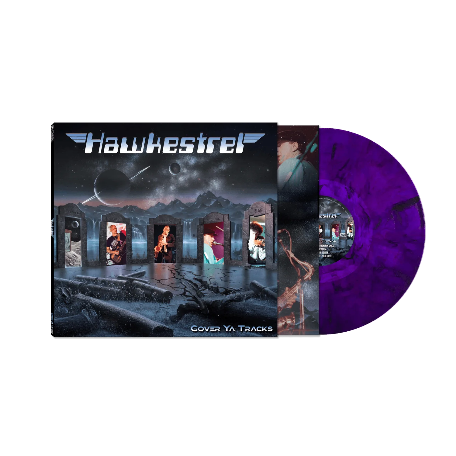 Hawkestrel - Cover Ya Tracks (Vinyl LP/Shirt/Poster/Tote Bag - Bundle) - Image 3