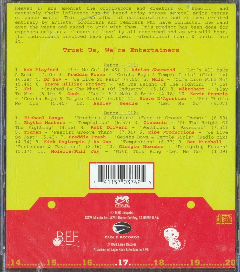 Heaven 17 - Retox / Detox - Remixed (2 CD) - Image 2