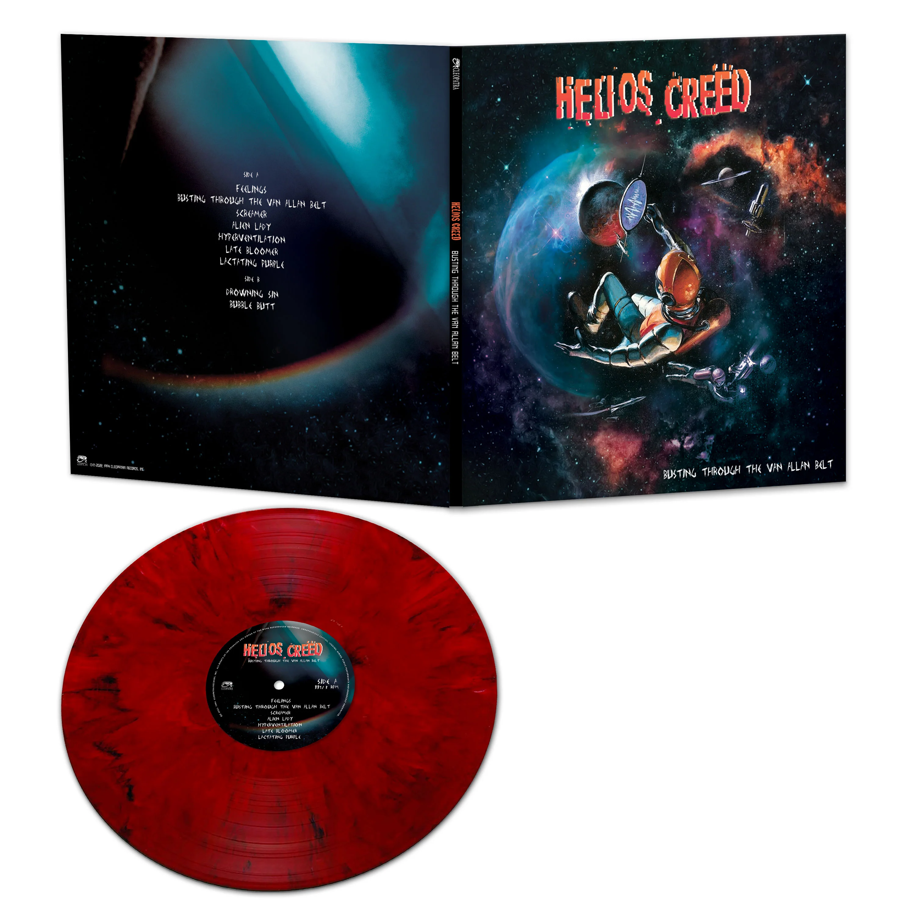 Helios Creed - Busting Through The Van Allan Belt (Red Marble Vinyl) - Image 2