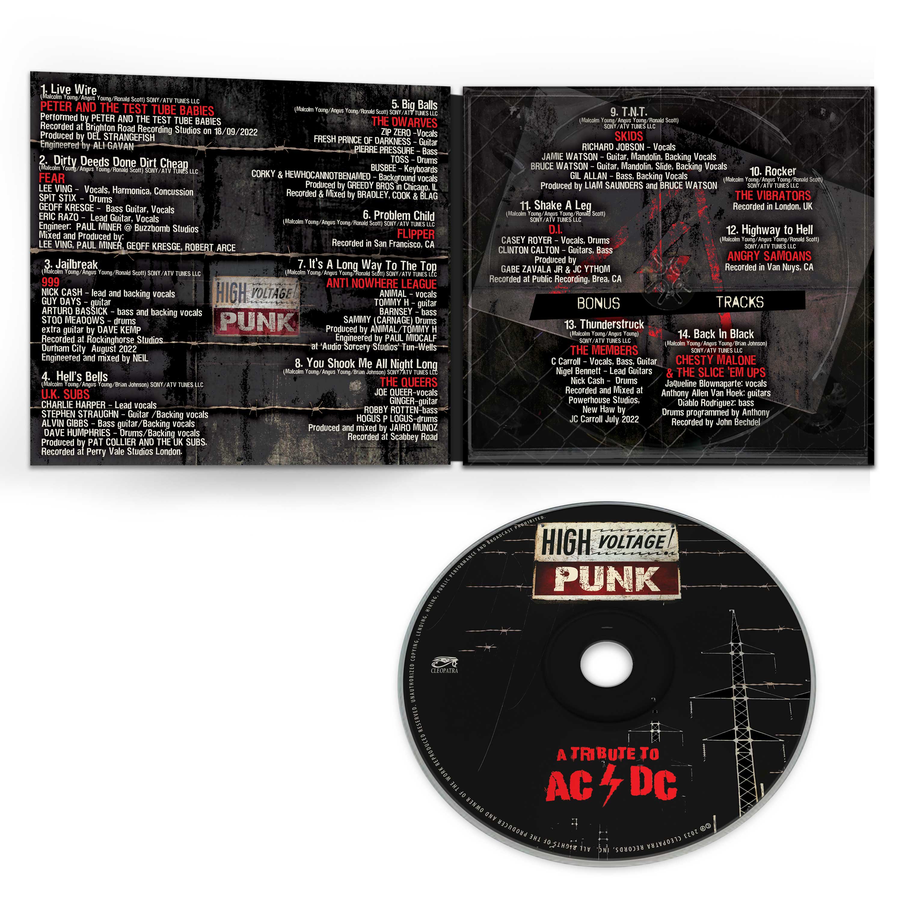 High Voltage Punk - A Tribute To AC/DC (CD) - Image 3