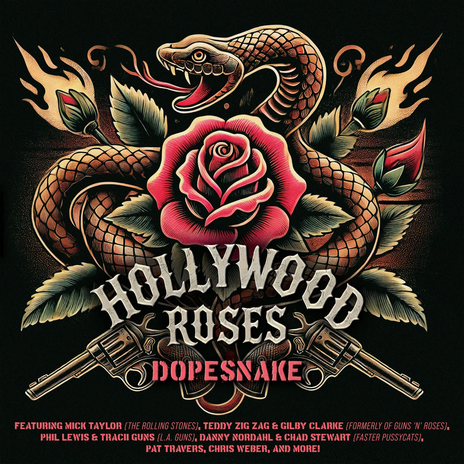 Hollywood Roses - Dopesnake (Red Vinyl LP) - Image 3
