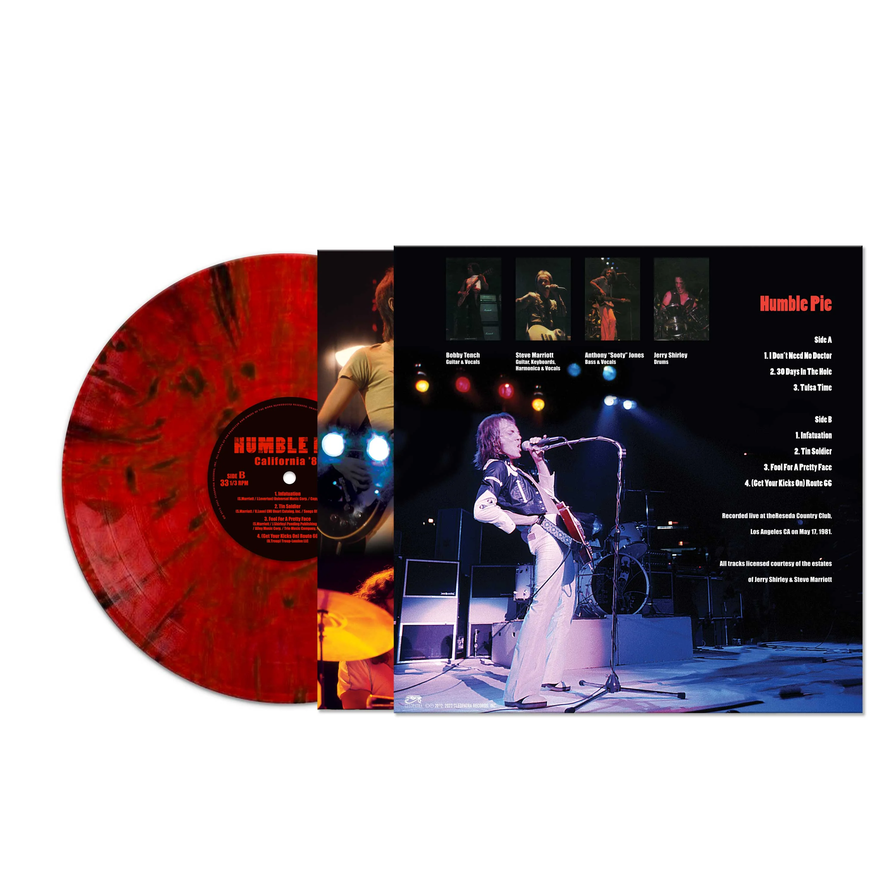 Humble Pie - California '81 (Red Marble Vinyl) - Image 2