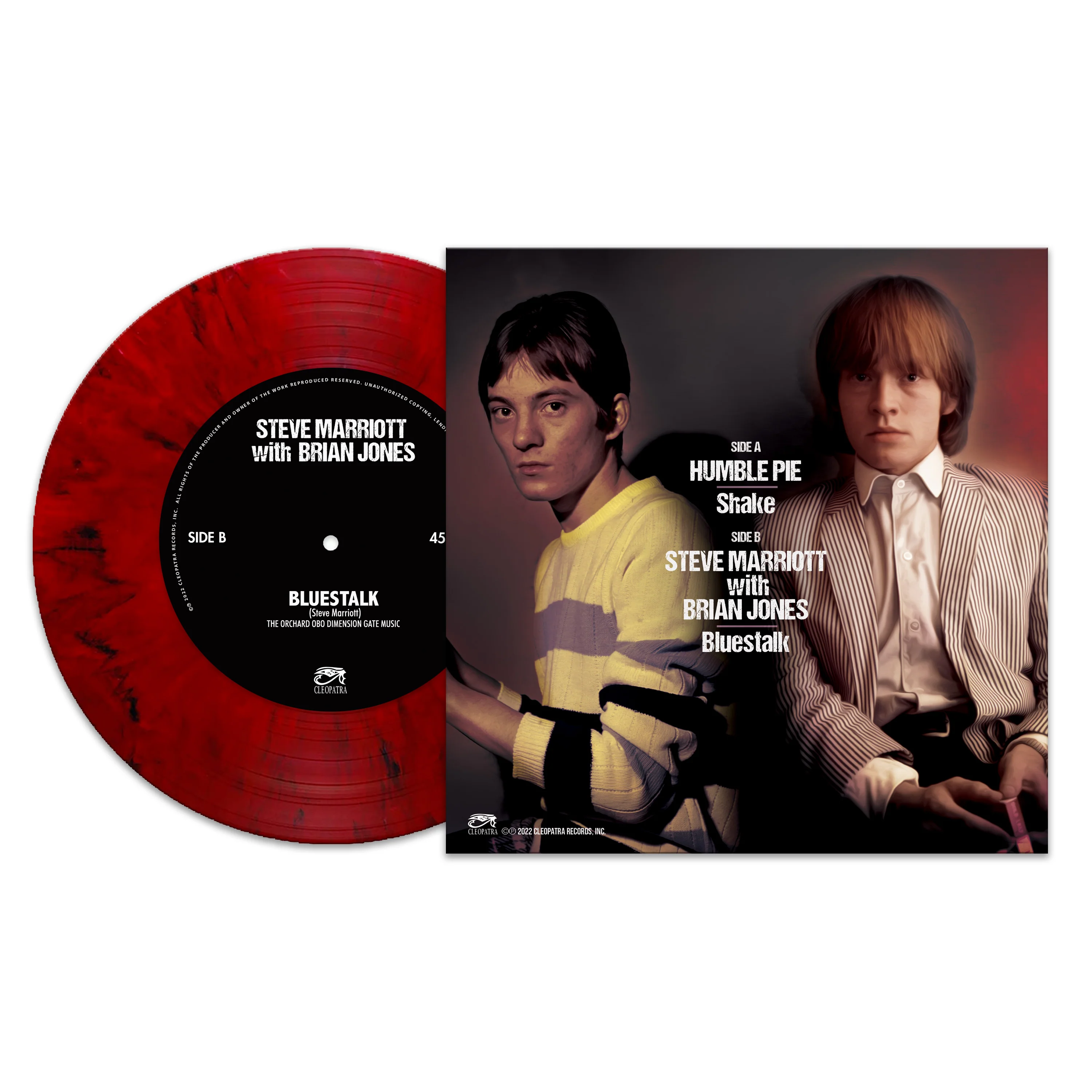 Humble Pie - Shake (Red Marble 7" Vinyl) - Image 2