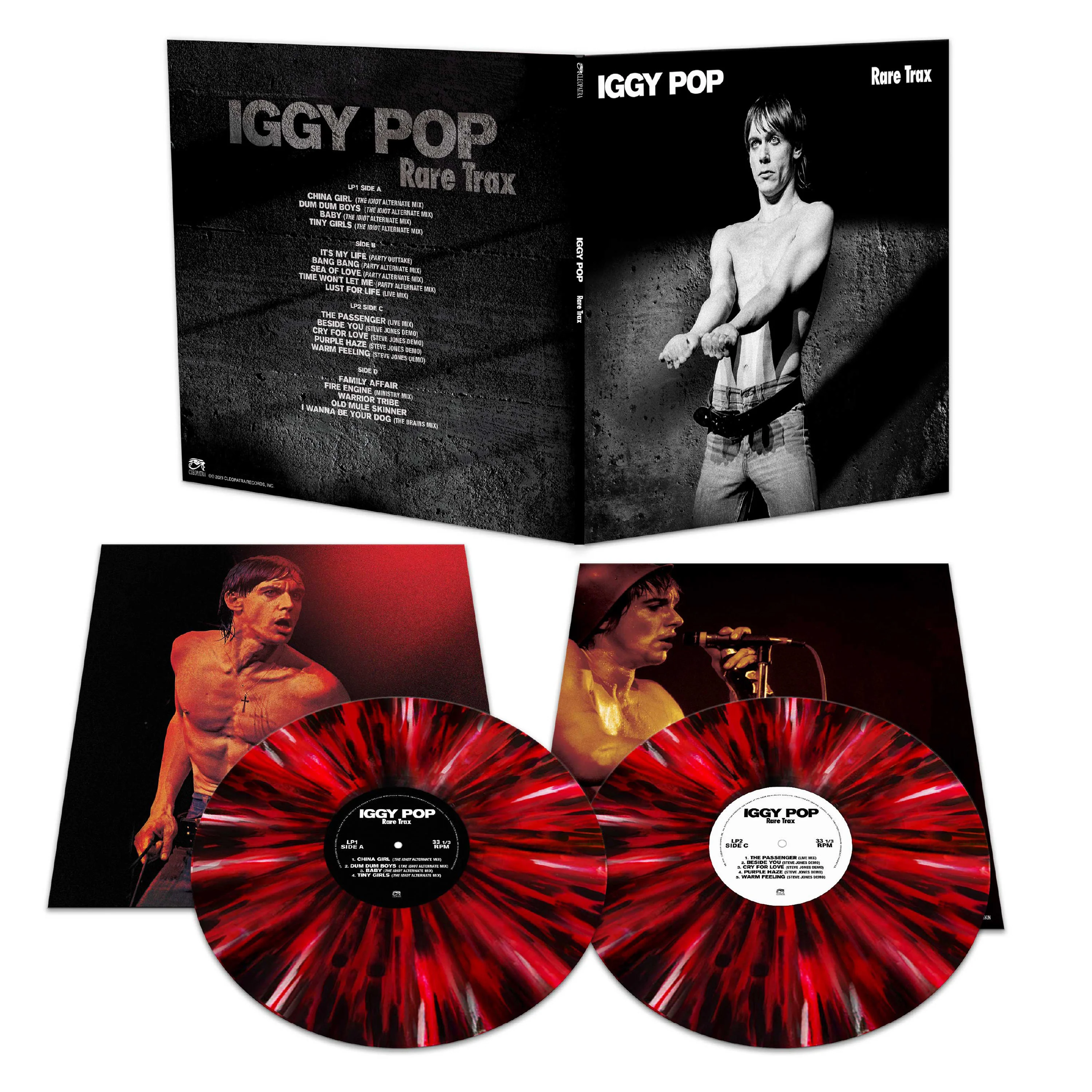 Iggy Pop - Rare Trax (Red-Black Splatter Double Vinyl) - Image 2