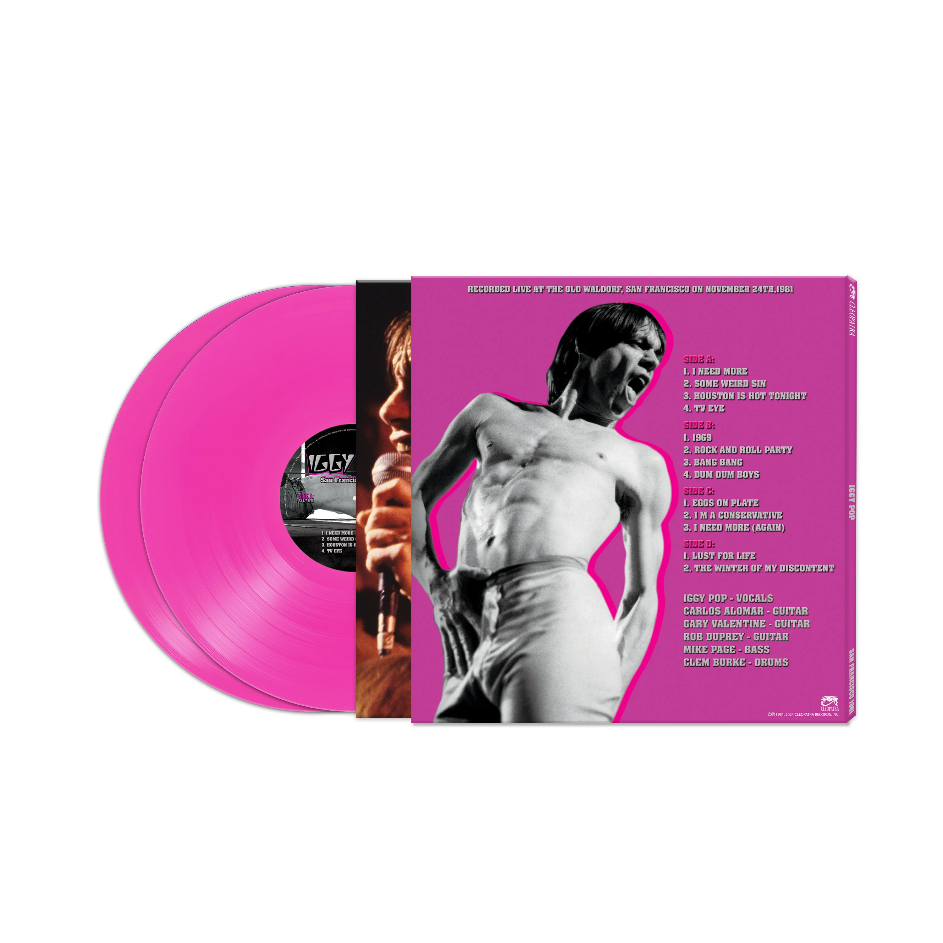 Iggy Pop - San Francisco 1981 (Pink Double Vinyl) - Image 2