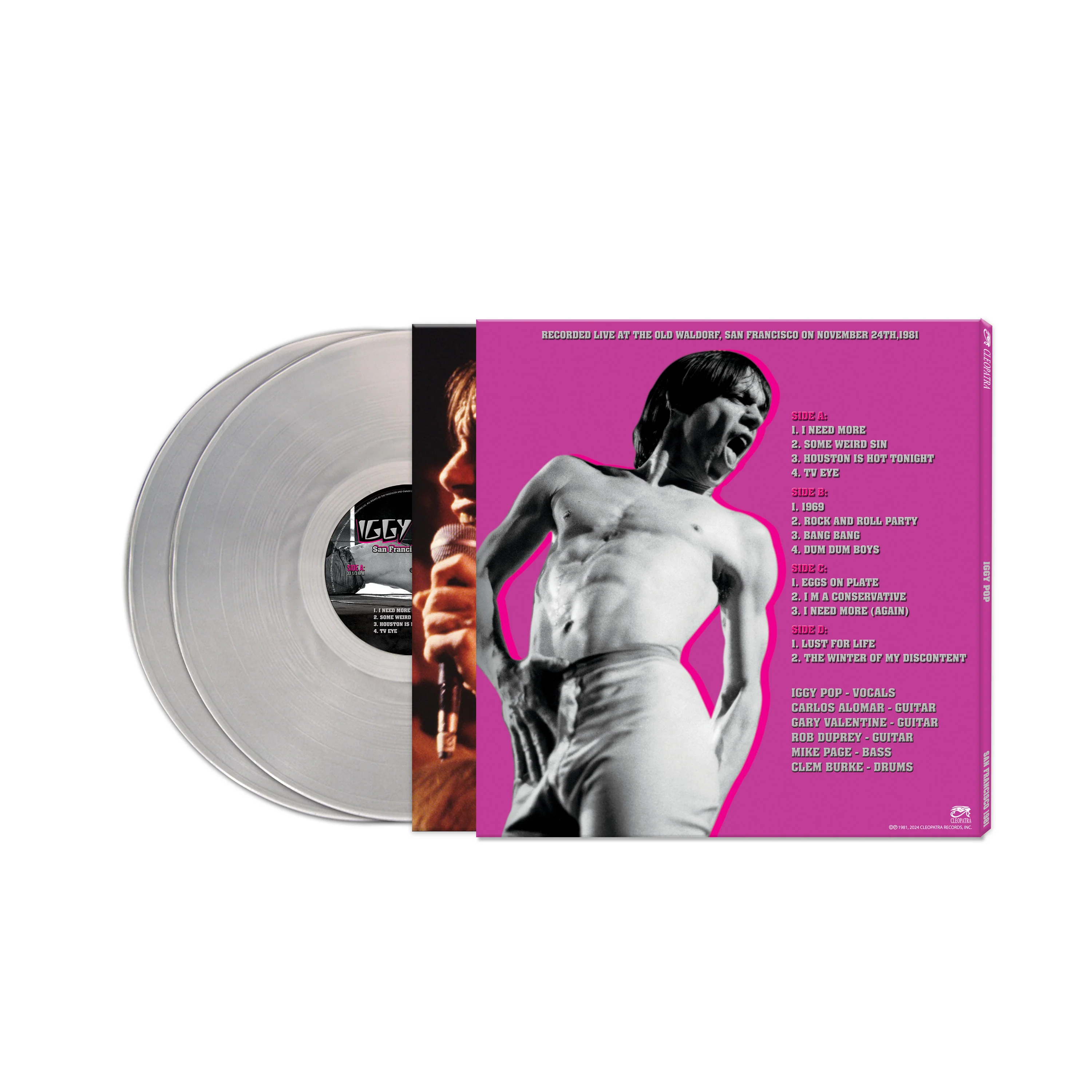Iggy Pop - San Francisco 1981 (Silver Double Vinyl) - Image 2