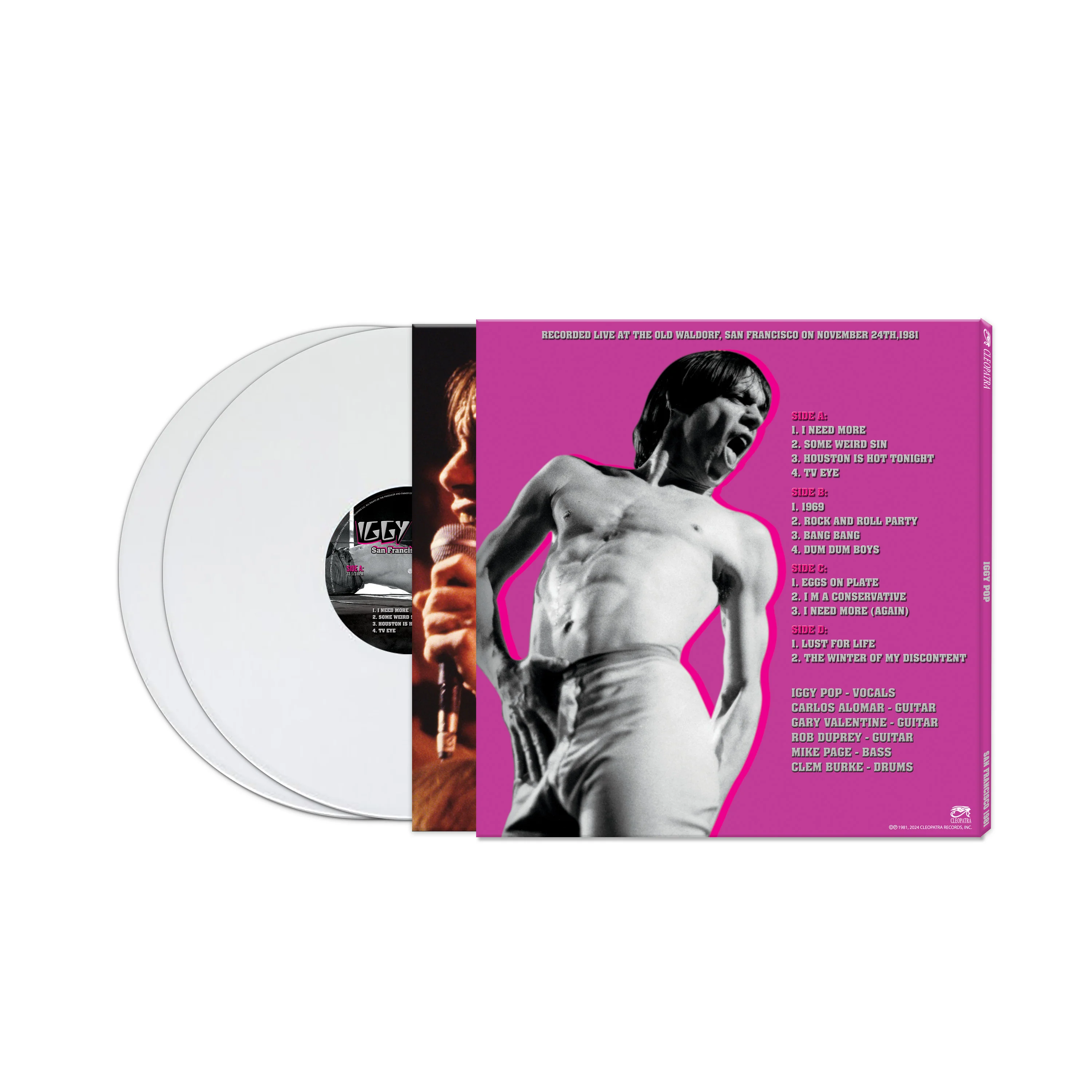 Iggy Pop - San Francisco 1981 (White Double Vinyl) - Image 2