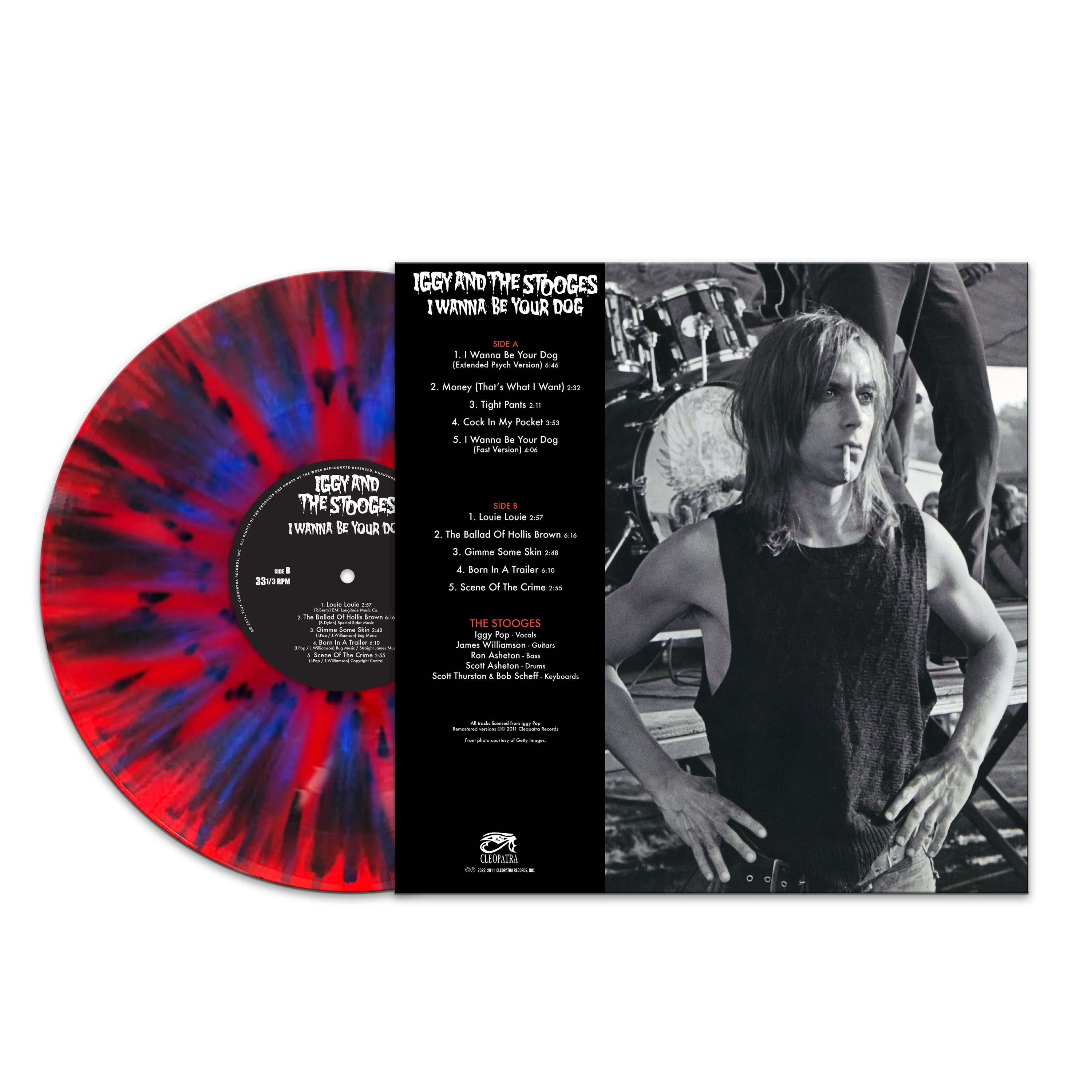 Iggy & The Stooges - I Wanna Be Your Dog (Red-Blue-Black Splatter Vinyl) - Image 2