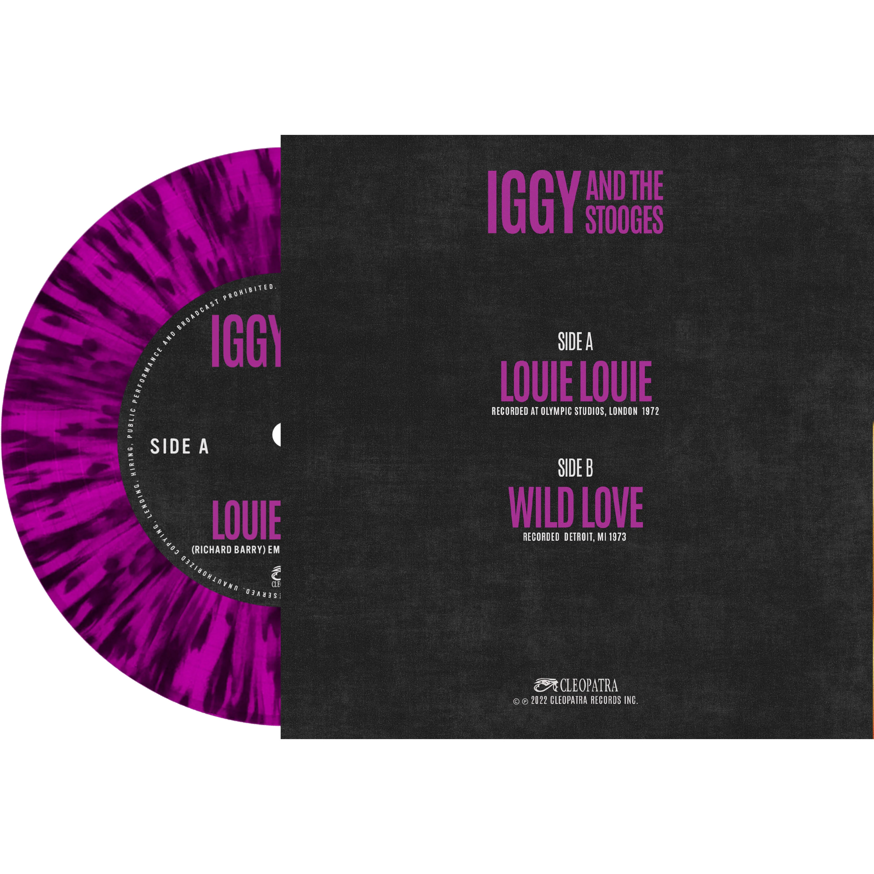 Iggy & The Stooges - Louie Louie (Purple-Black Splatter 7" Vinyl) - Image 2