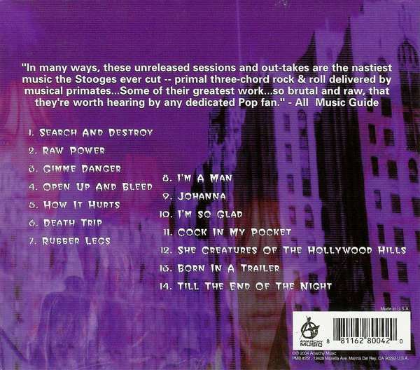 Iggy & The Stooges - Search and Destroy - The Detroit Studio Out-Takes (CD) - Image 2