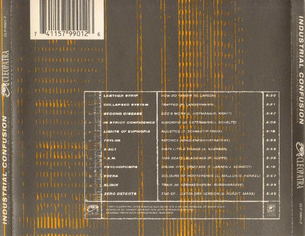 Industrial Confusion - Zoth Ommog Label Compilation (CD) Out of Print 1997 V/A - Image 2