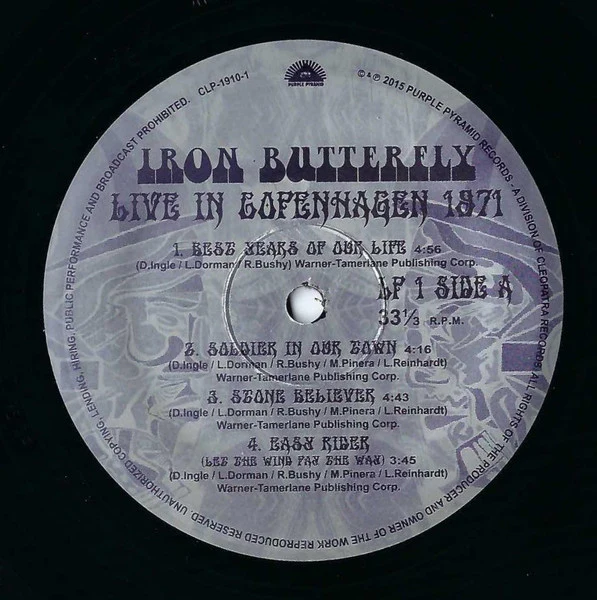 Iron Butterfly - Live In Copenhagen 1971 (2 LP) - Image 3