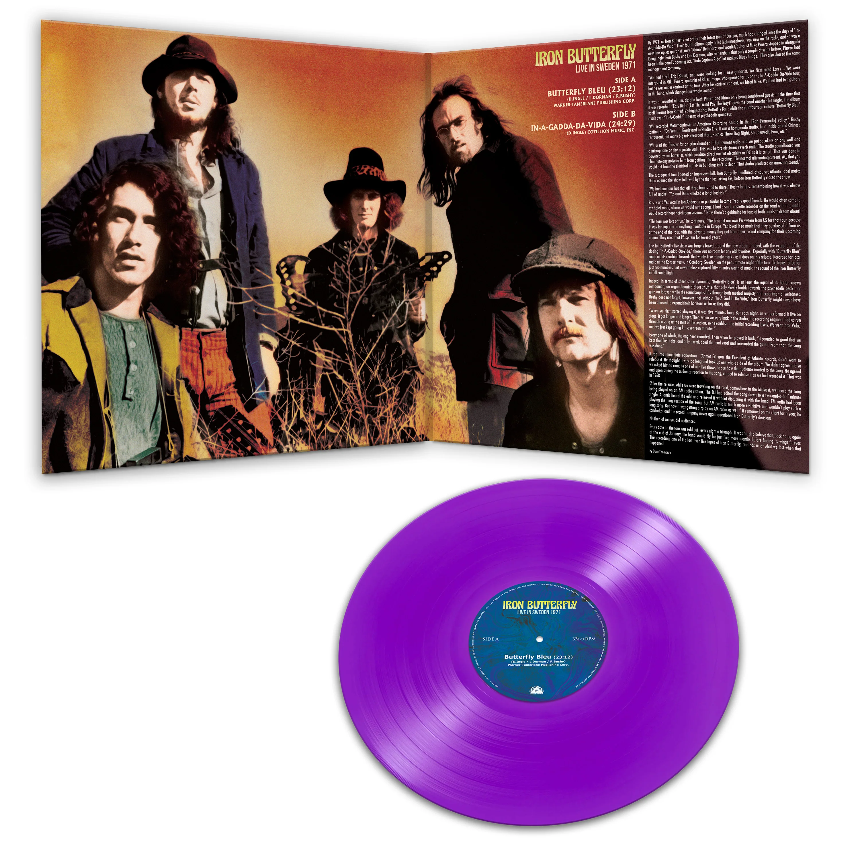 Iron Butterfly - Live in Sweden 1971 (Purple Vinyl) - Image 3