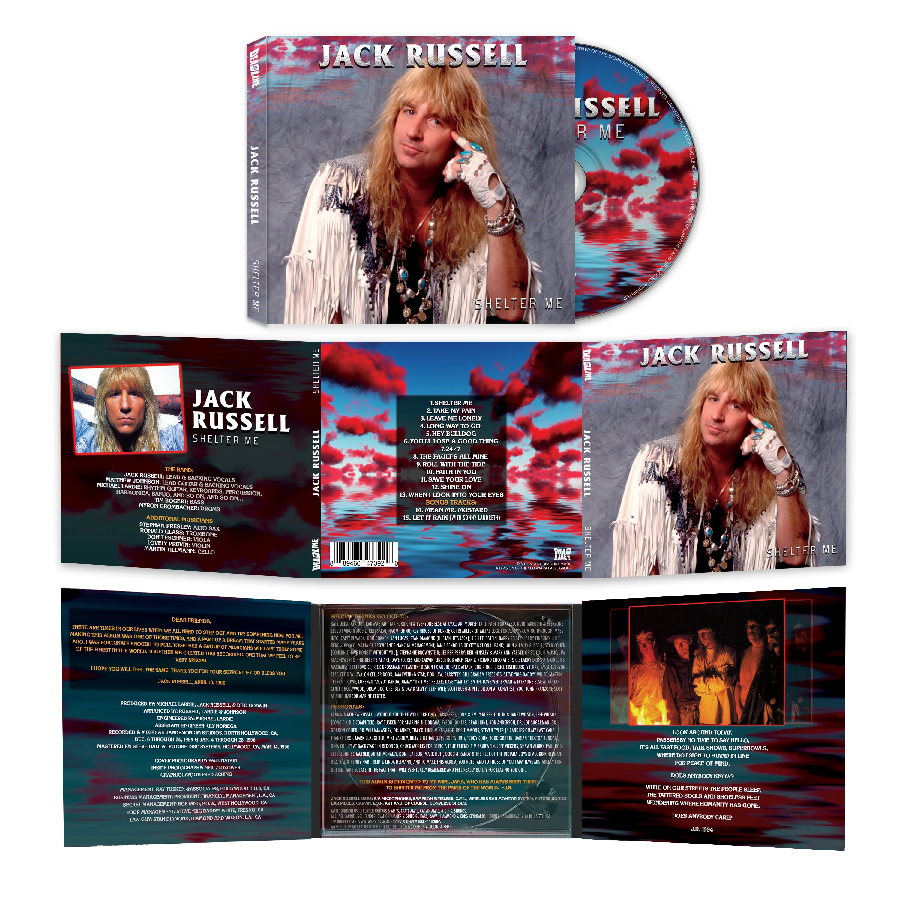 Jack Russell - Shelter Me (CD Digipak) - Image 2