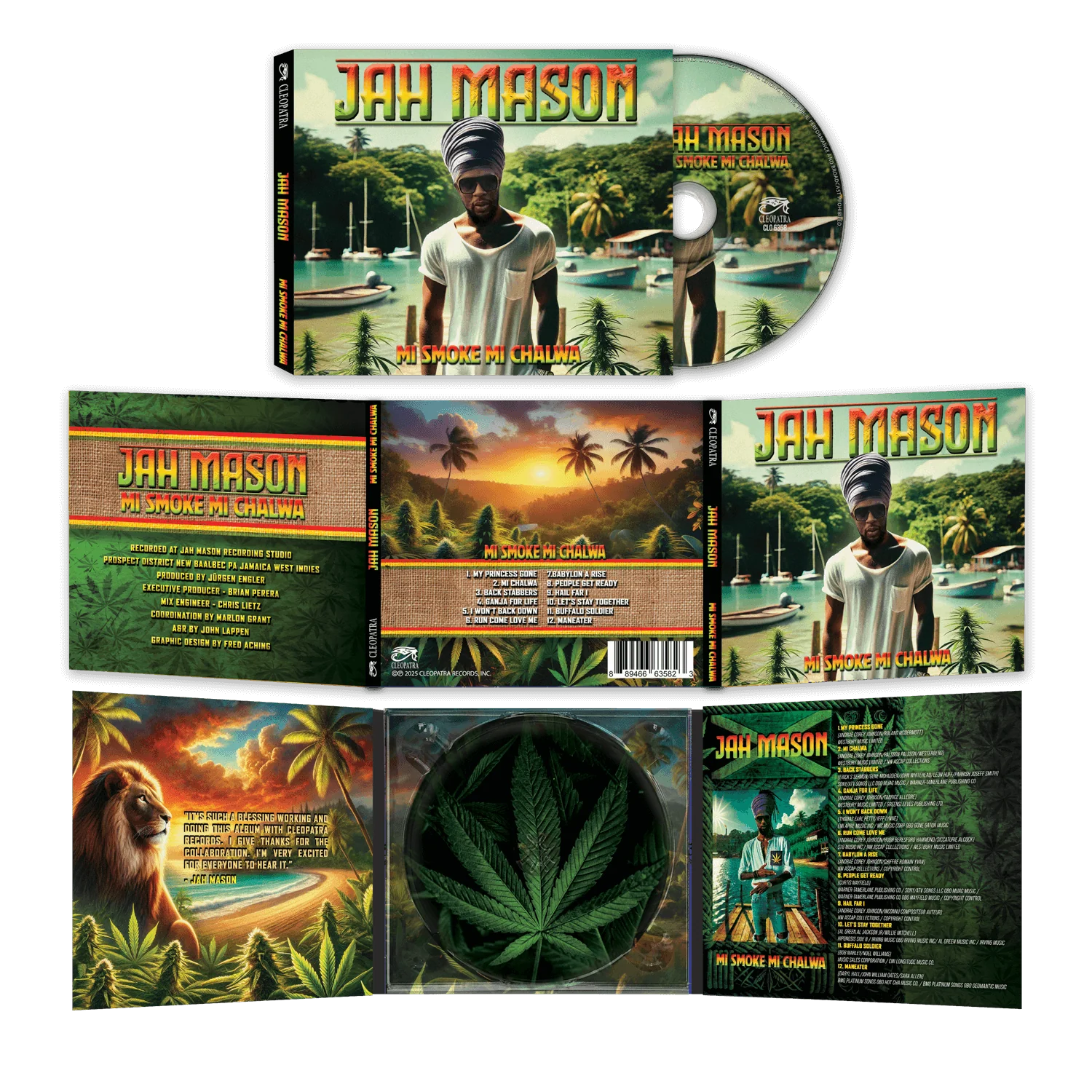 Jah Mason - Mi Smoke Mi Chalwa (CD) - Image 2