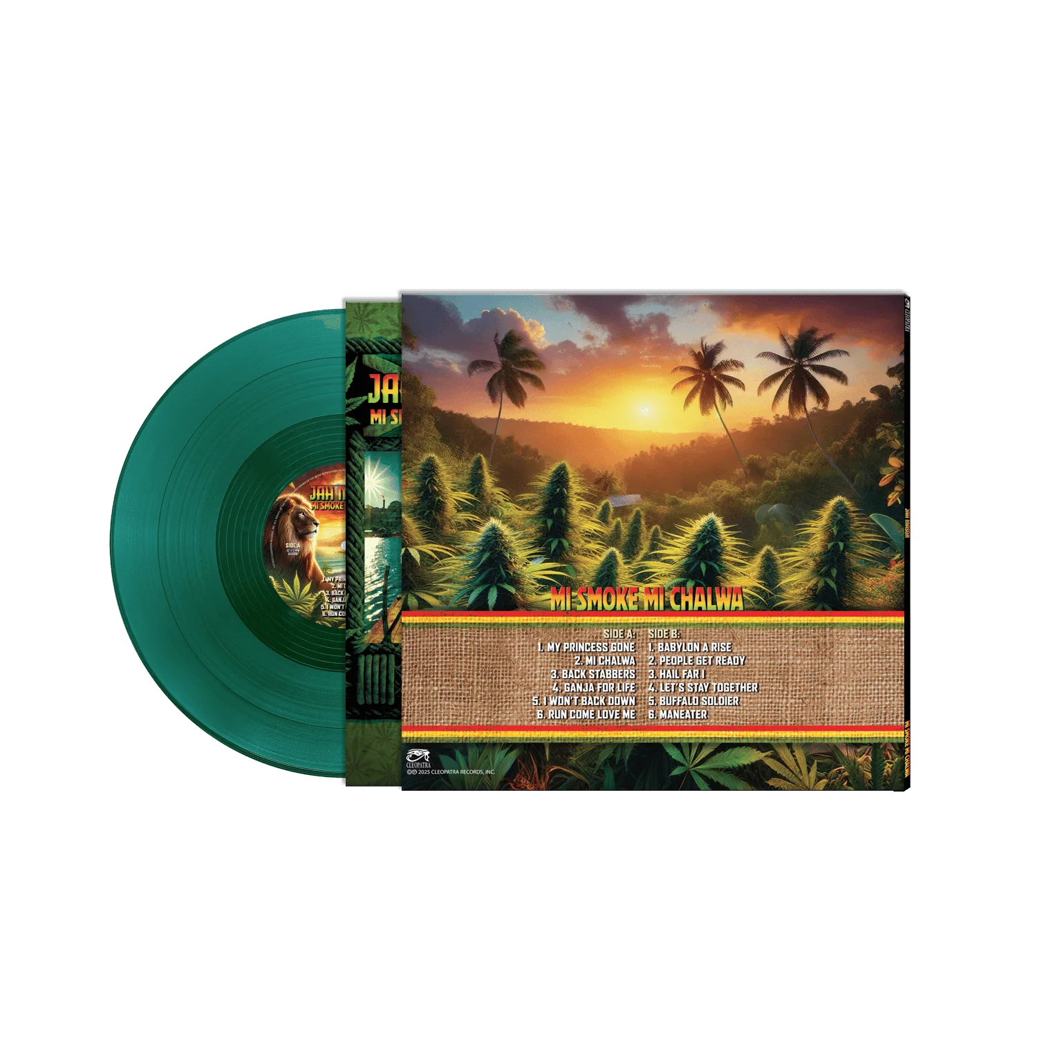 Jah Mason - Mi Smoke Mi Chalwa (Green Vinyl LP) - Image 2