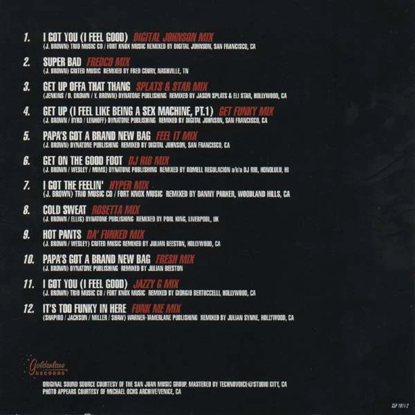 James Brown - Remixed Dance Hits (CD) - Image 4