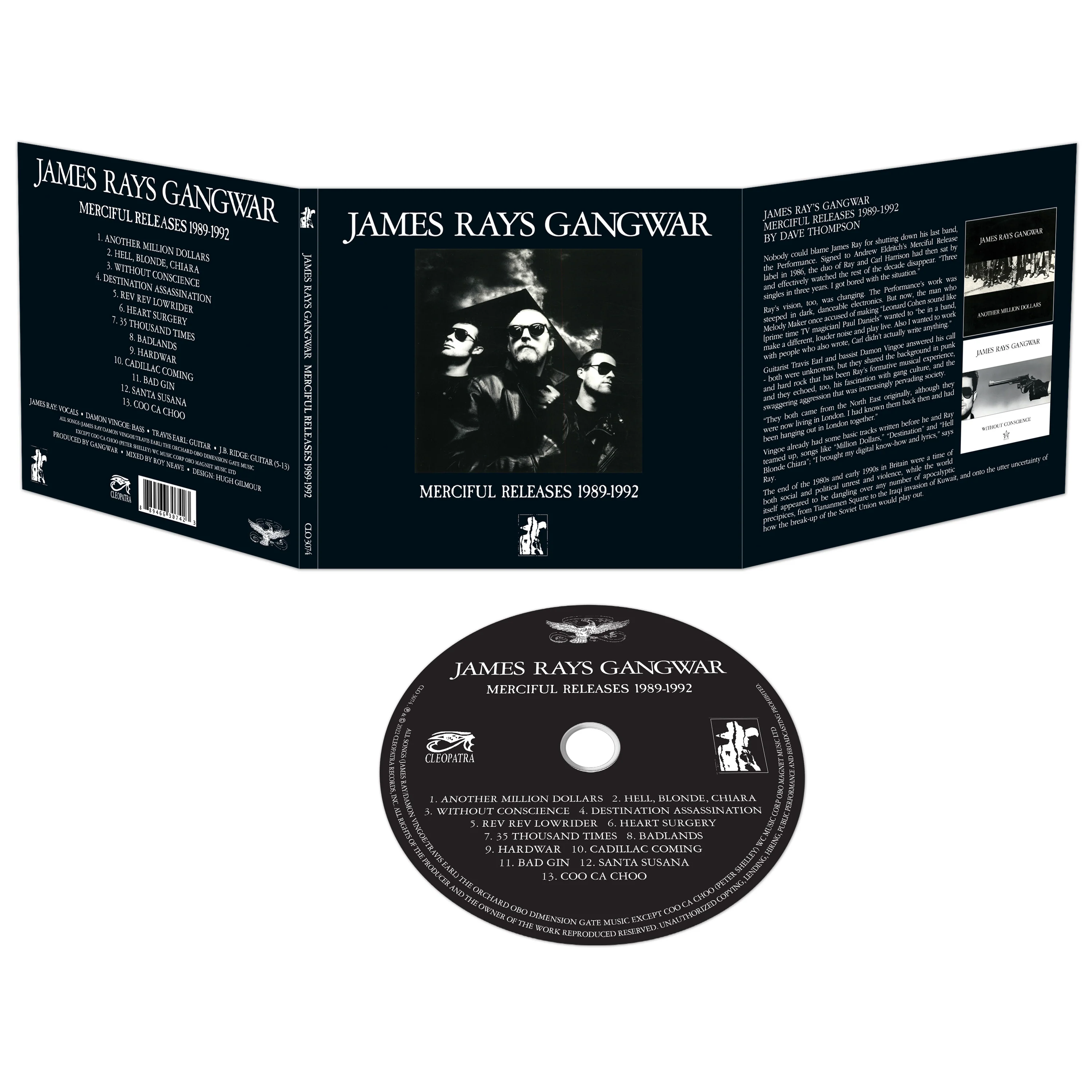 James Ray's Gangwar - Merciful Releases 1989-1992 (CD Digipak) - Image 2