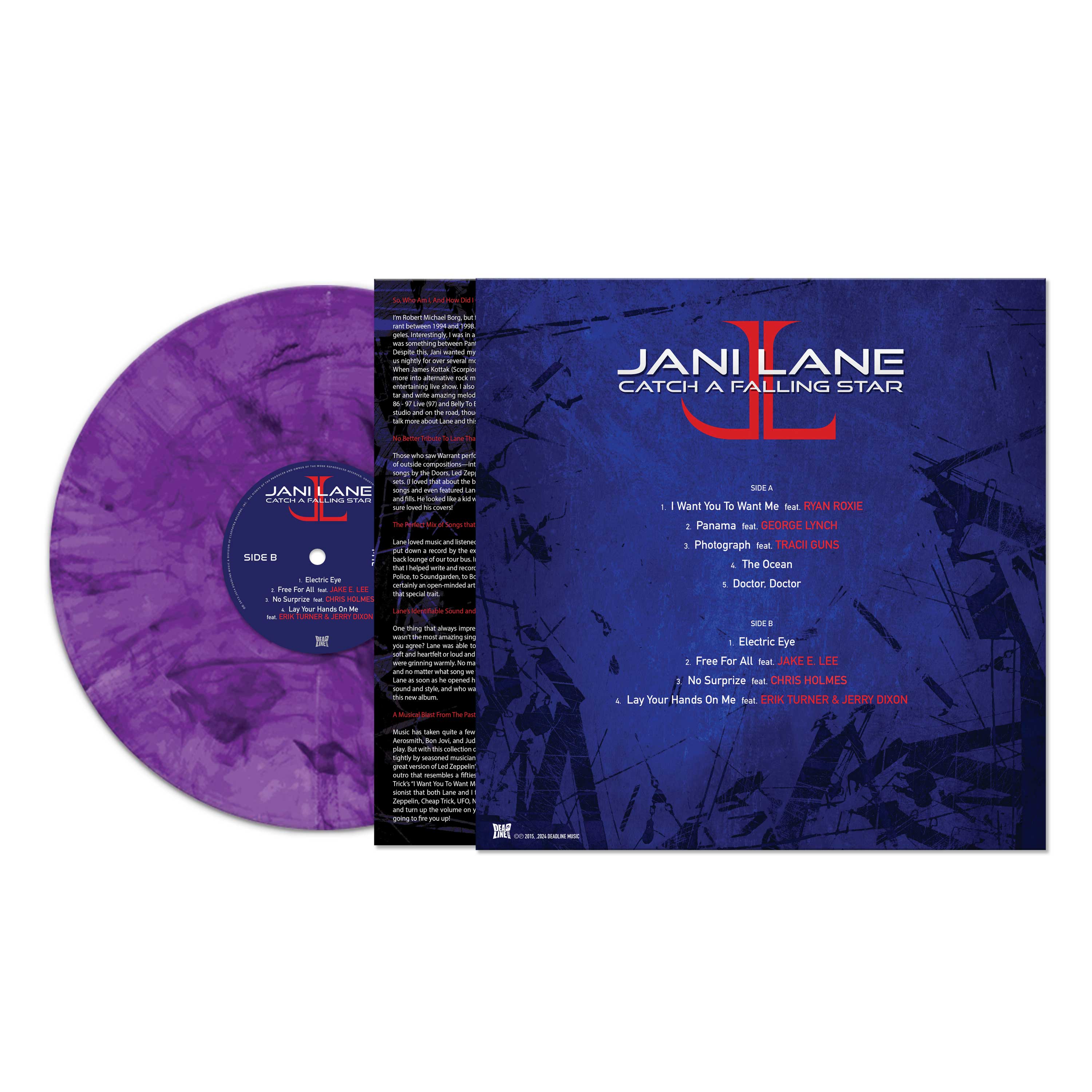 Jani Lane - Catch A Falling Star (Purple Marble Vinyl) - Image 2