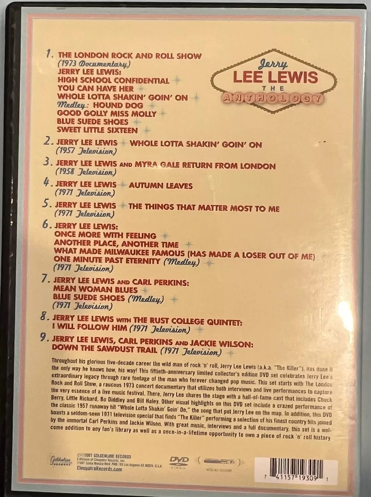 Jerry Lee Lewis - The Anthology (DVD) - Image 2