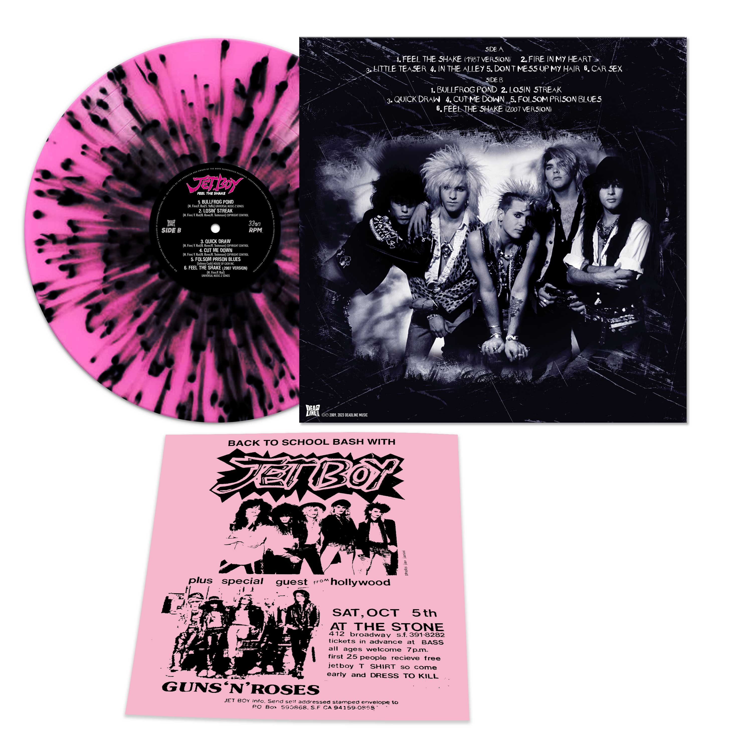 Jetboy - Feel The Shake (Pink-Black Splatter) - Image 2
