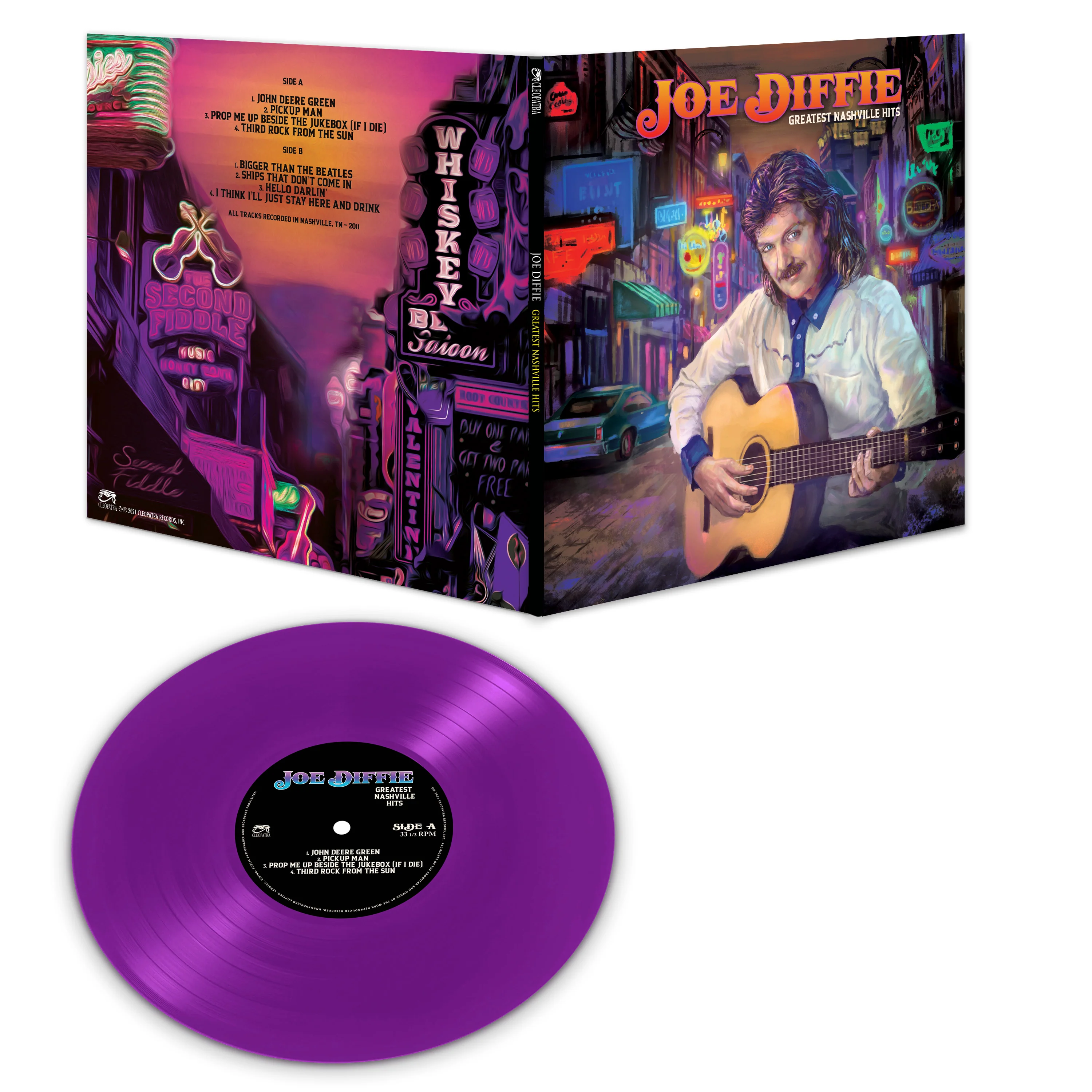 Joe Diffie - Greatest Nashville Hits (Limited Edition Purple Vinyl) - Image 2