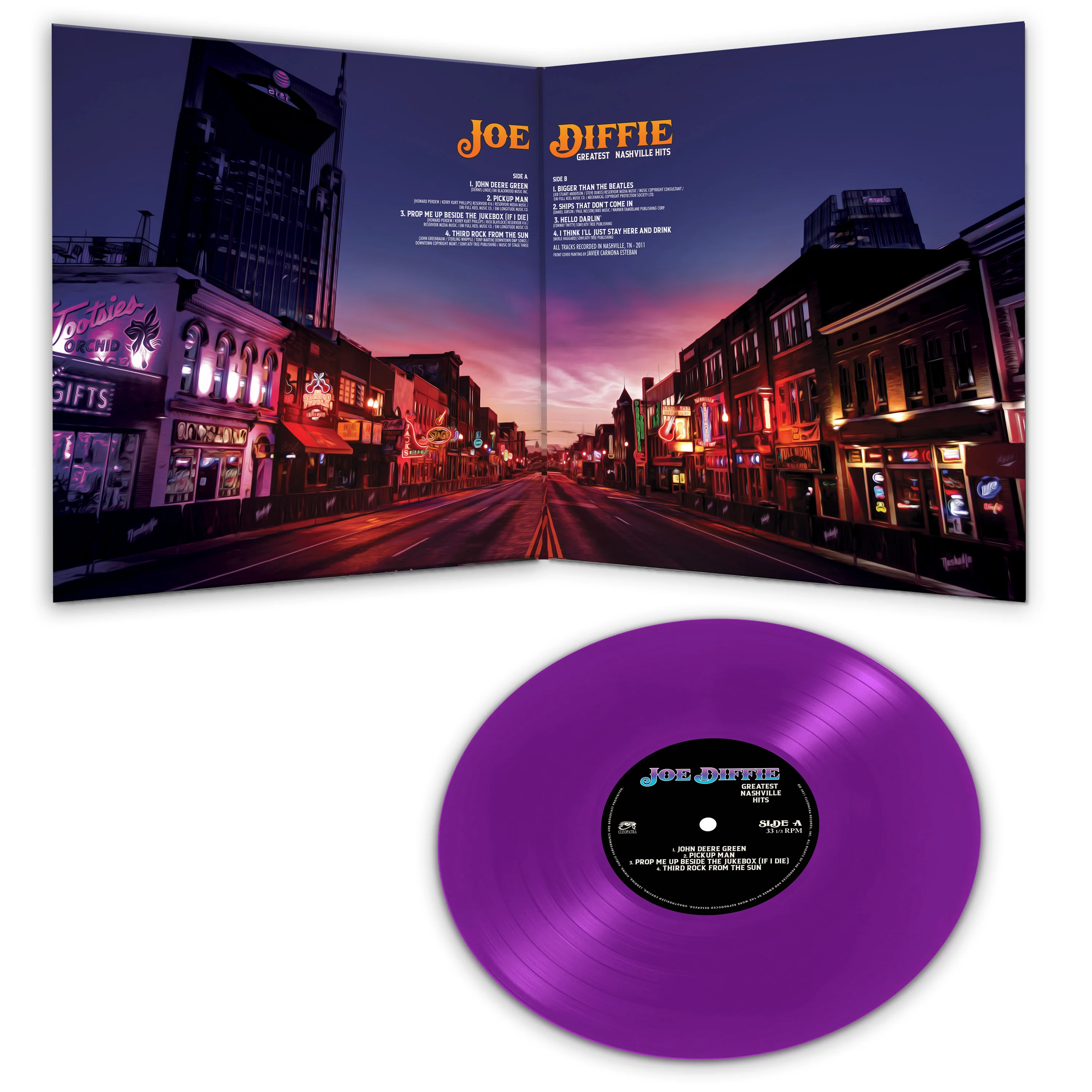 Joe Diffie - Greatest Nashville Hits (Limited Edition Purple Vinyl) - Image 3