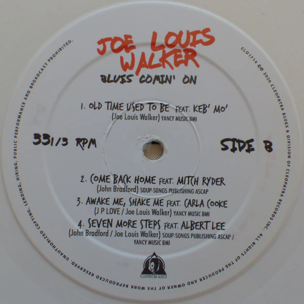 Joe Louis Walker - Blues Comin' On (Limited Edition White Vinyl) - Image 4