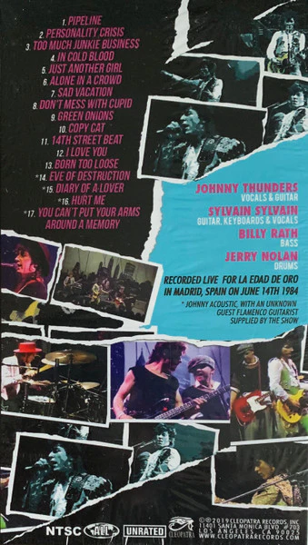 Johnny Thunders - Madrid Memory (VHS) - Image 2