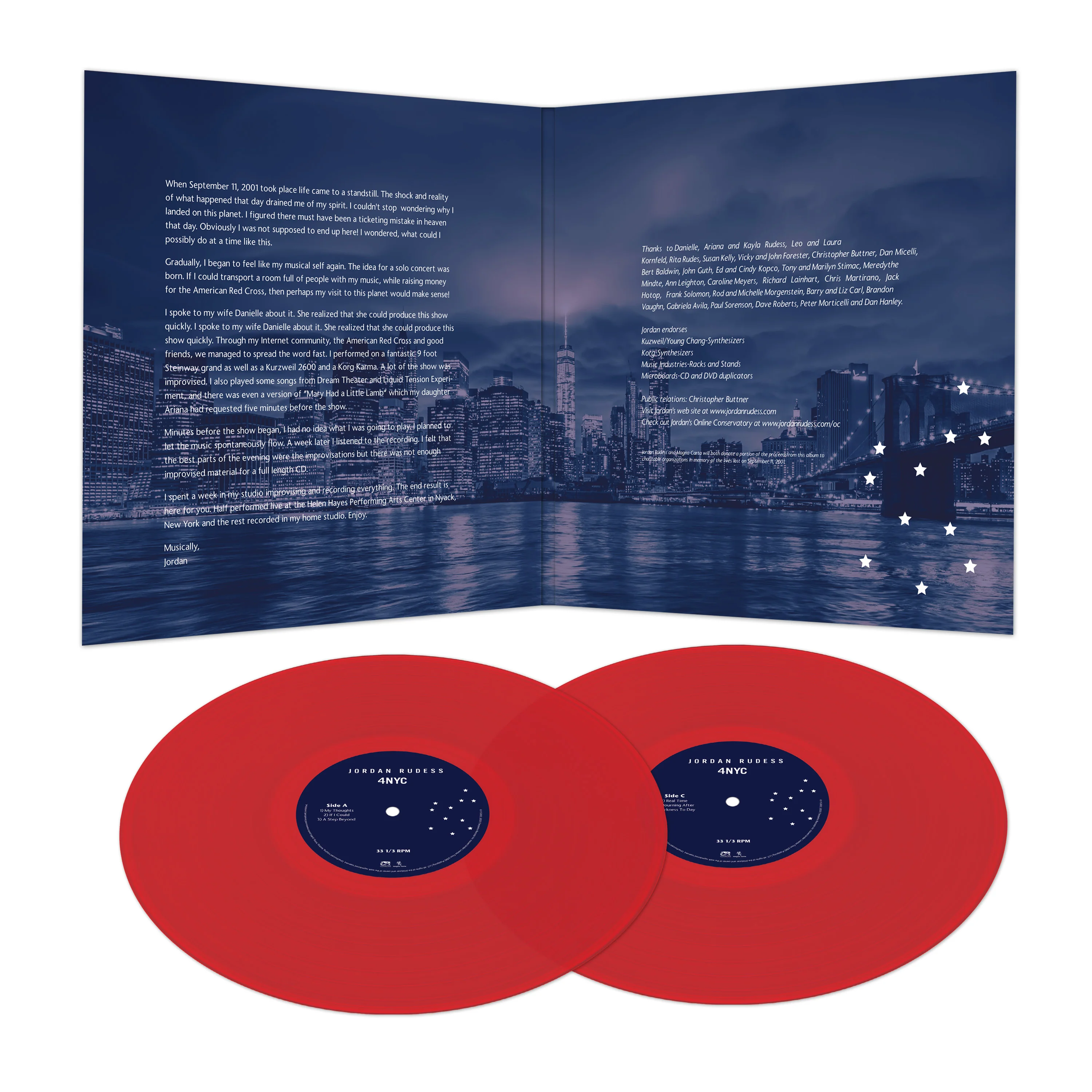 Jordan Rudess - 4NYC (Red Double Vinyl) - Image 2